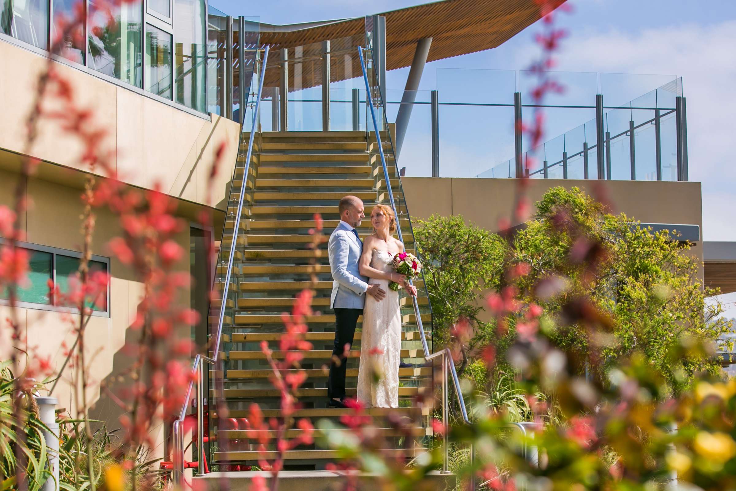 Scripps Seaside Forum Wedding coordinated by First Comes Love Weddings & Events, Melissa and Patrick Wedding Photo #4 by True Photography