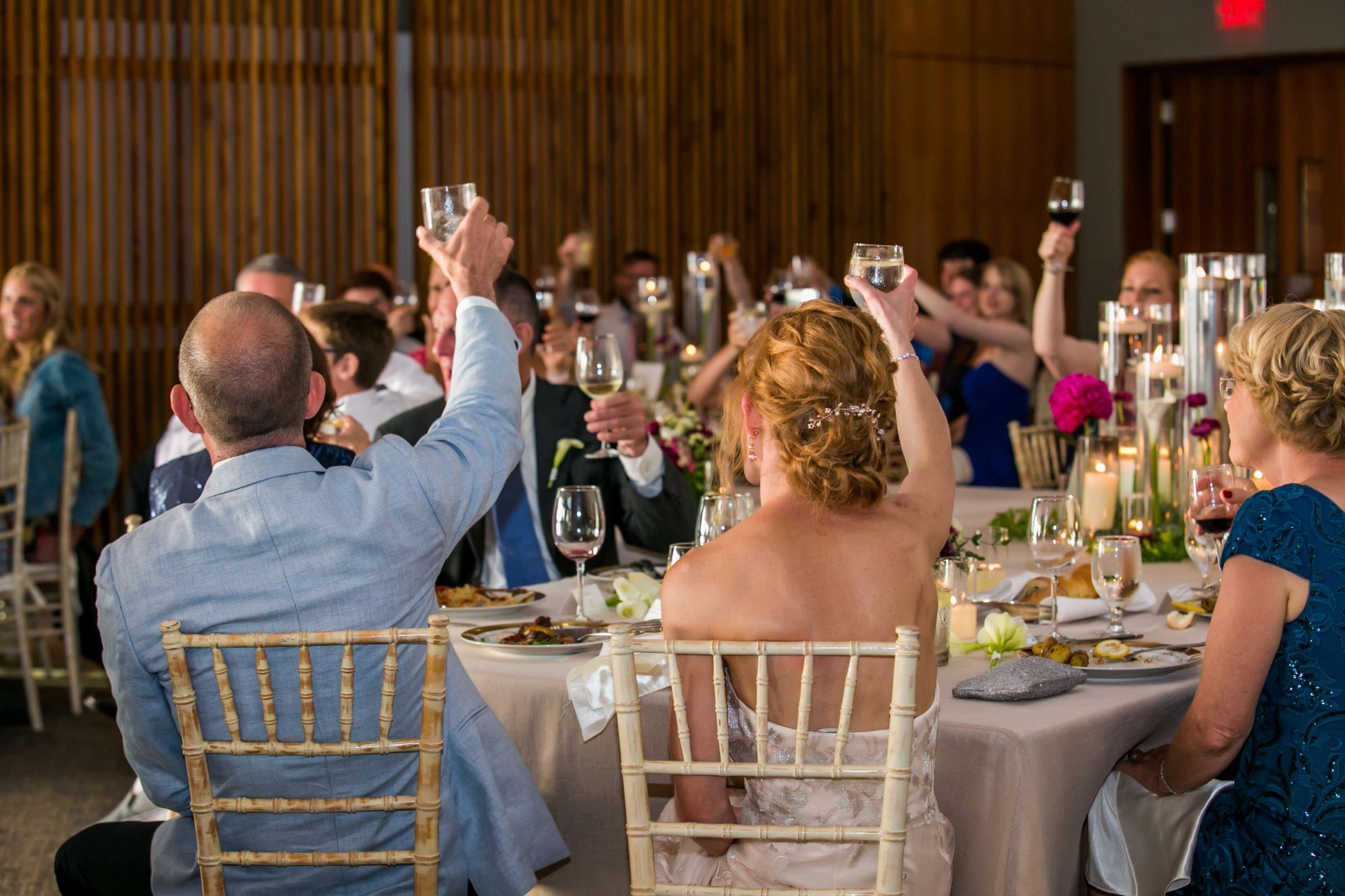 Scripps Seaside Forum Wedding coordinated by First Comes Love Weddings & Events, Melissa and Patrick Wedding Photo #78 by True Photography