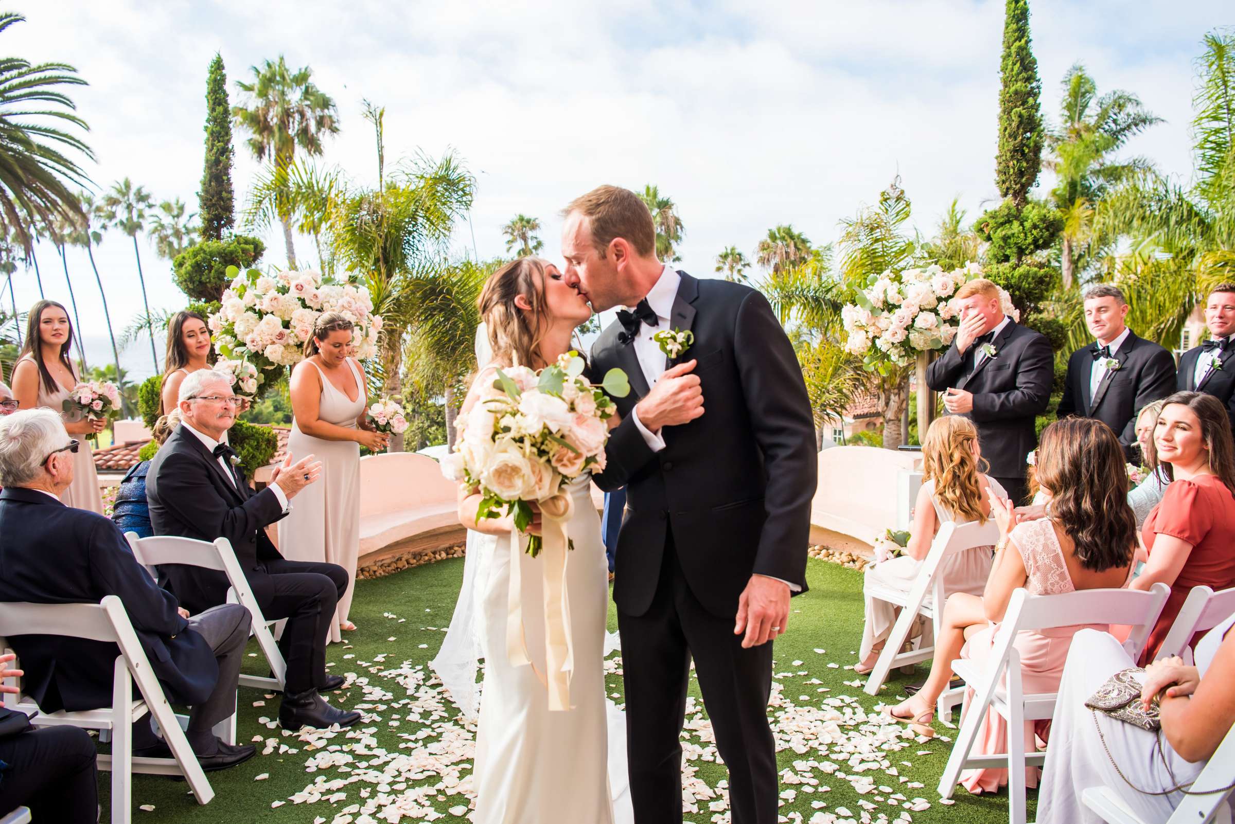 La Valencia Wedding coordinated by Sweet Blossom Weddings, Megan and Jacob Wedding Photo #75 by True Photography