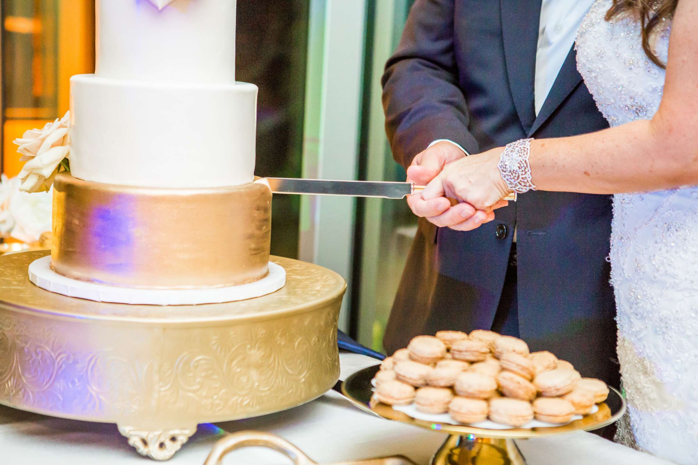 Scripps Seaside Forum Wedding coordinated by First Comes Love Weddings & Events, Janelle and Mike Wedding Photo #108 by True Photography