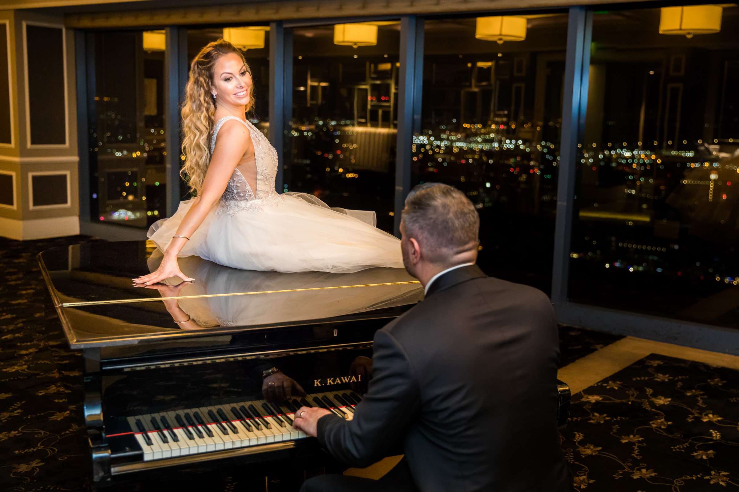 The University Club Atop Symphony Towers Wedding, Kelly and Adam Wedding Photo #67 by True Photography