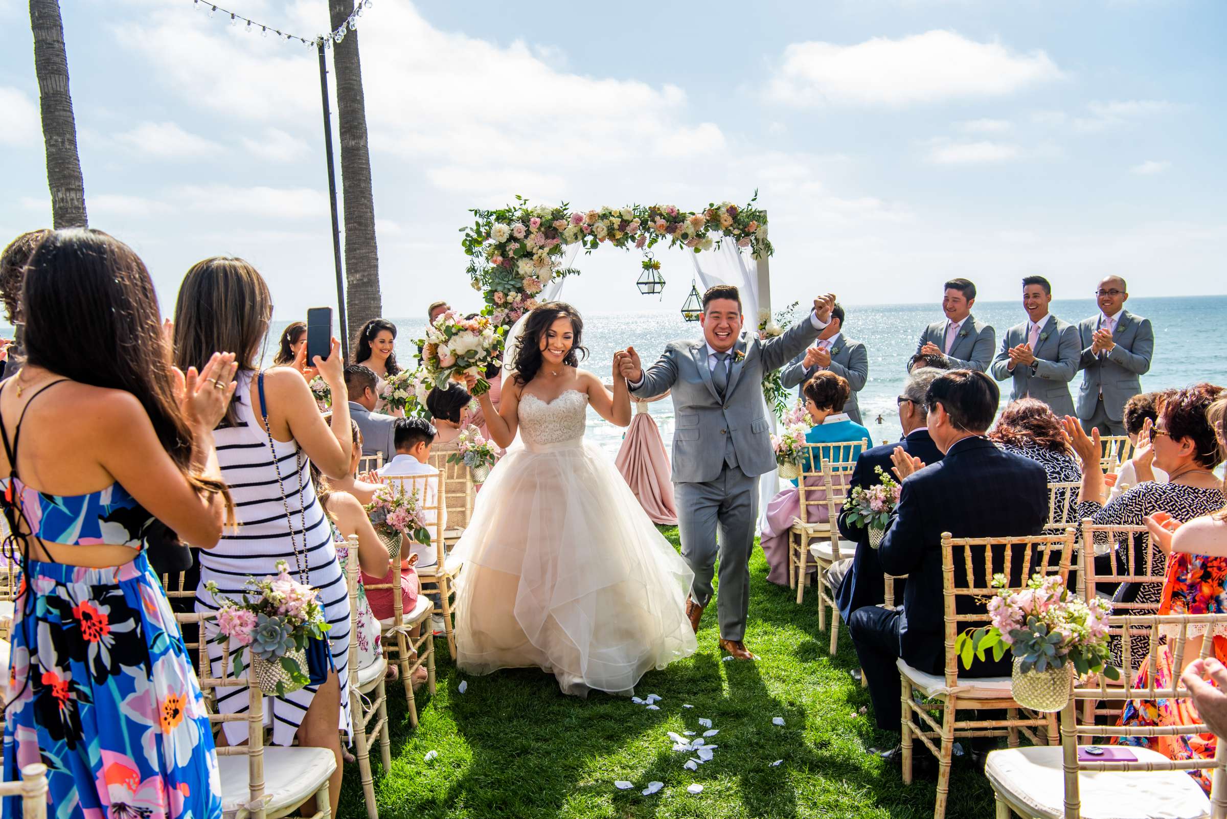 Scripps Seaside Forum Wedding coordinated by First Comes Love Weddings & Events, Beth and Brian Wedding Photo #92 by True Photography