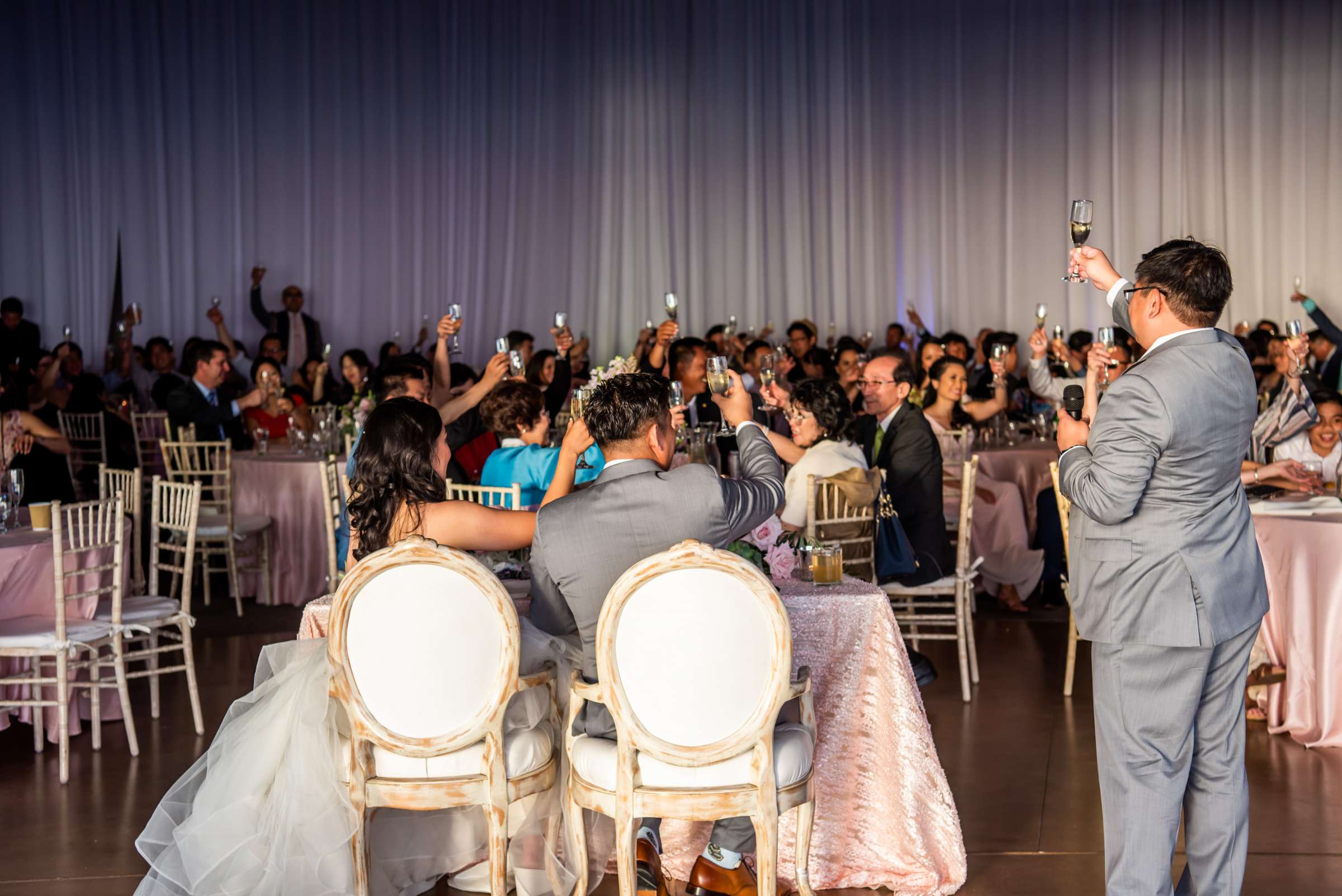 Scripps Seaside Forum Wedding coordinated by First Comes Love Weddings & Events, Beth and Brian Wedding Photo #136 by True Photography