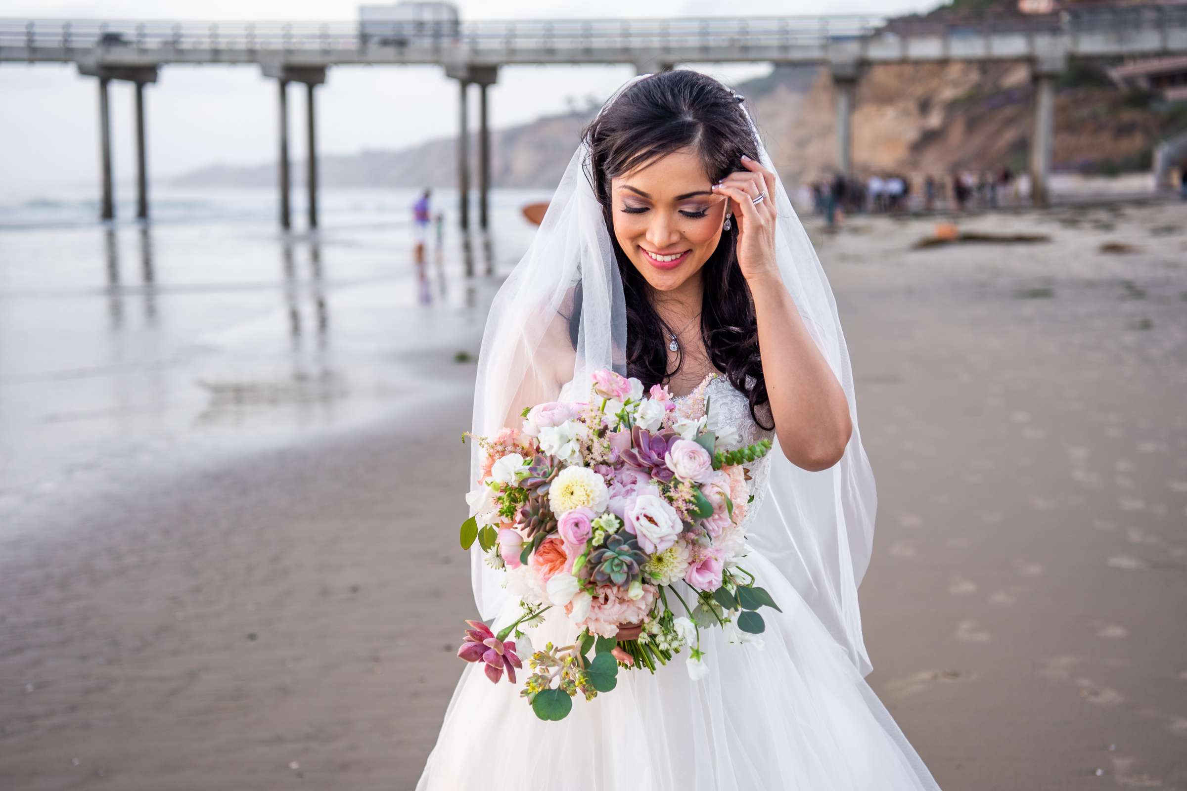 Scripps Seaside Forum Wedding coordinated by First Comes Love Weddings & Events, Beth and Brian Wedding Photo #160 by True Photography