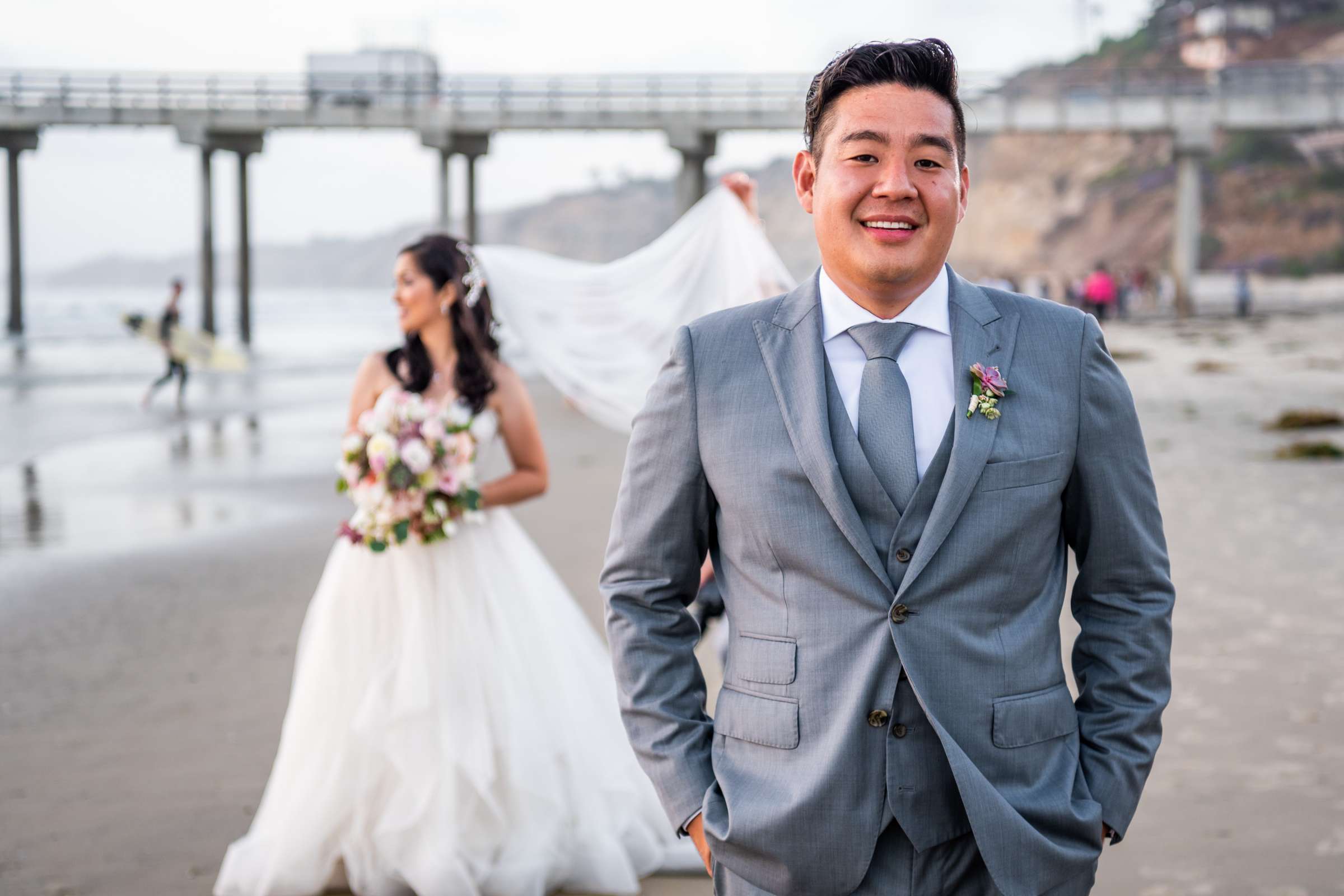 Scripps Seaside Forum Wedding coordinated by First Comes Love Weddings & Events, Beth and Brian Wedding Photo #161 by True Photography