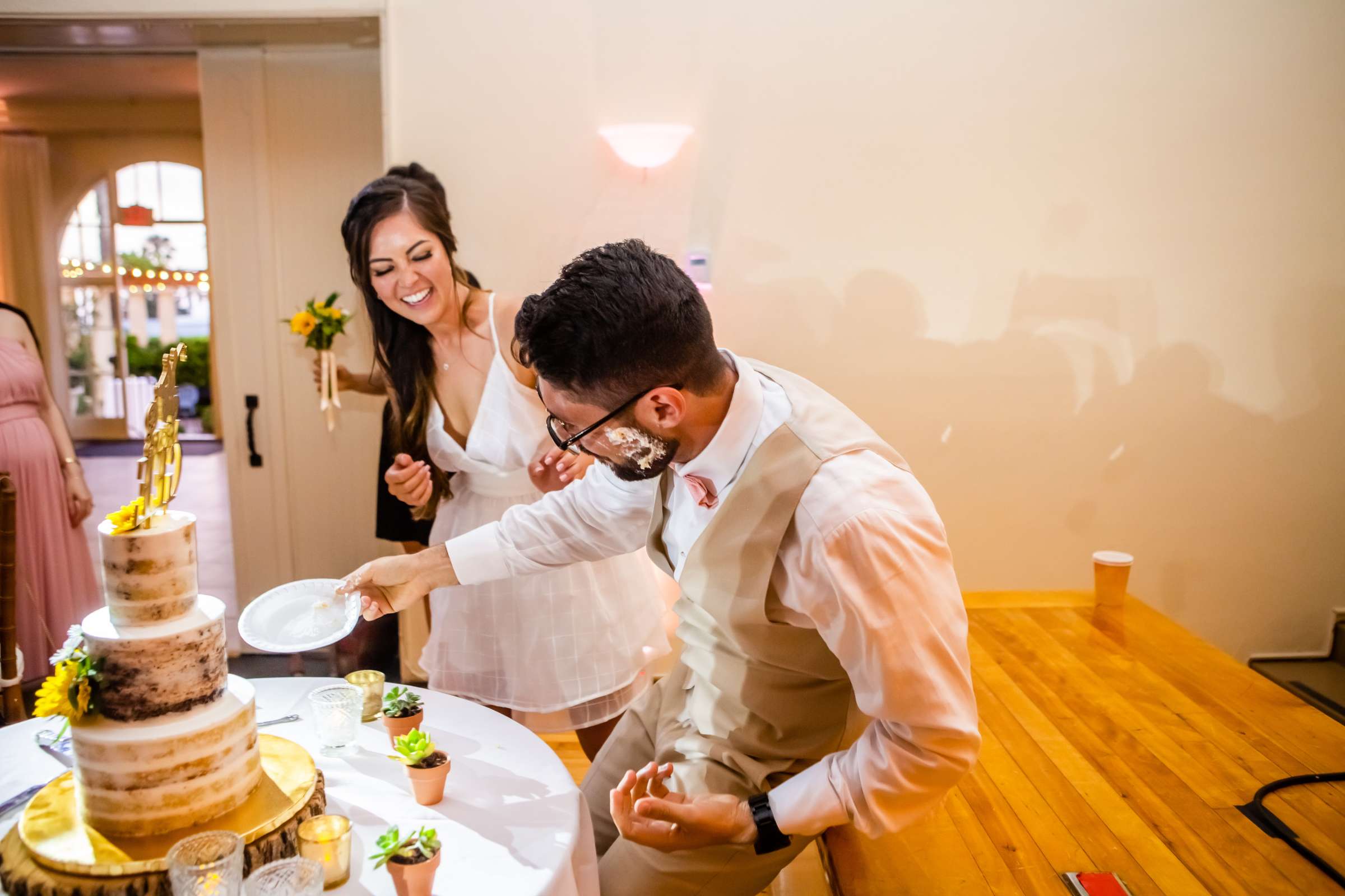 La Jolla Woman's Club Wedding coordinated by Here Is To Love, Brigid and Raheem Wedding Photo #146 by True Photography