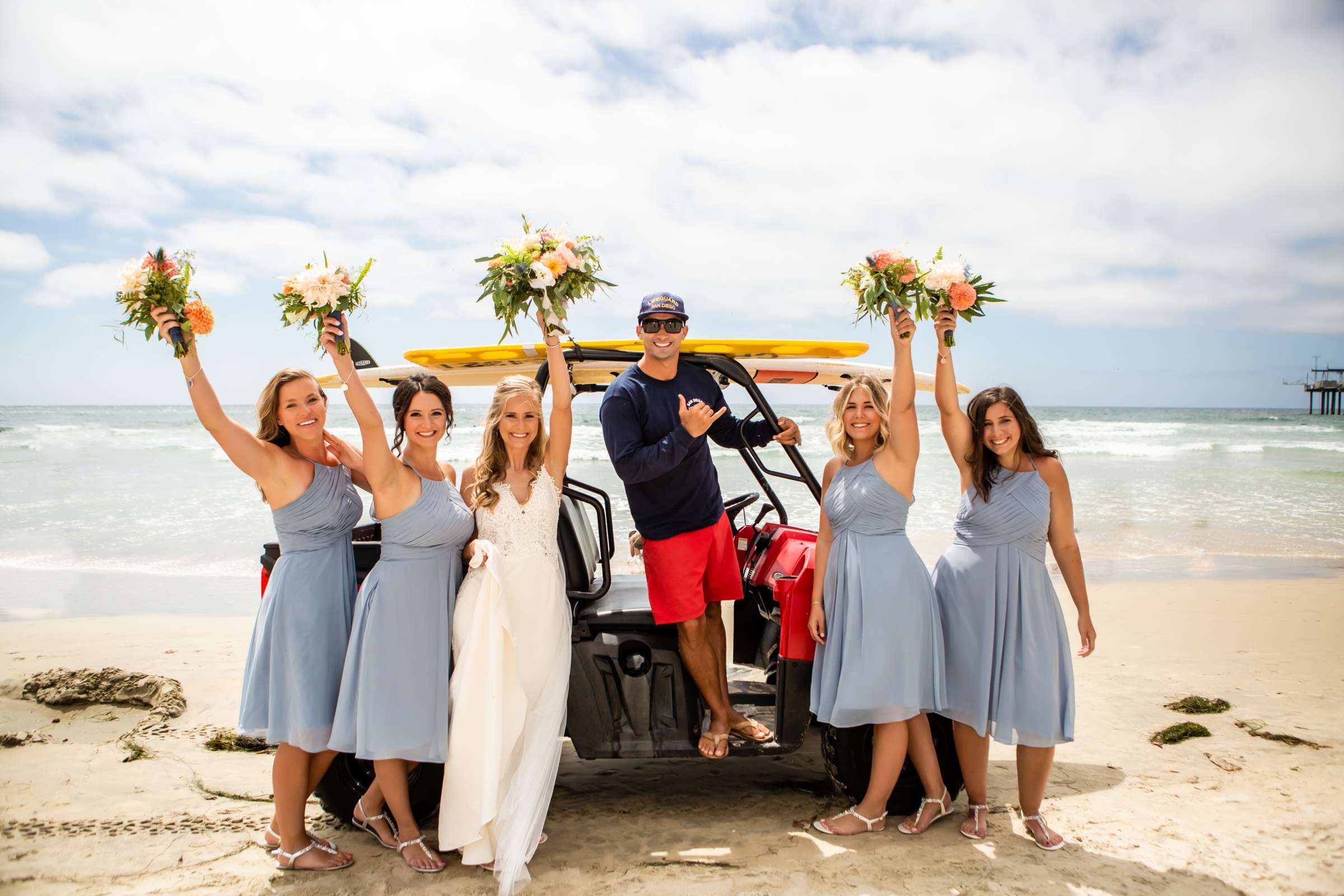 Bridesmaids at Scripps Seaside Forum Wedding coordinated by The Best Wedding For You, Jessica and Cameron Wedding Photo #9 by True Photography