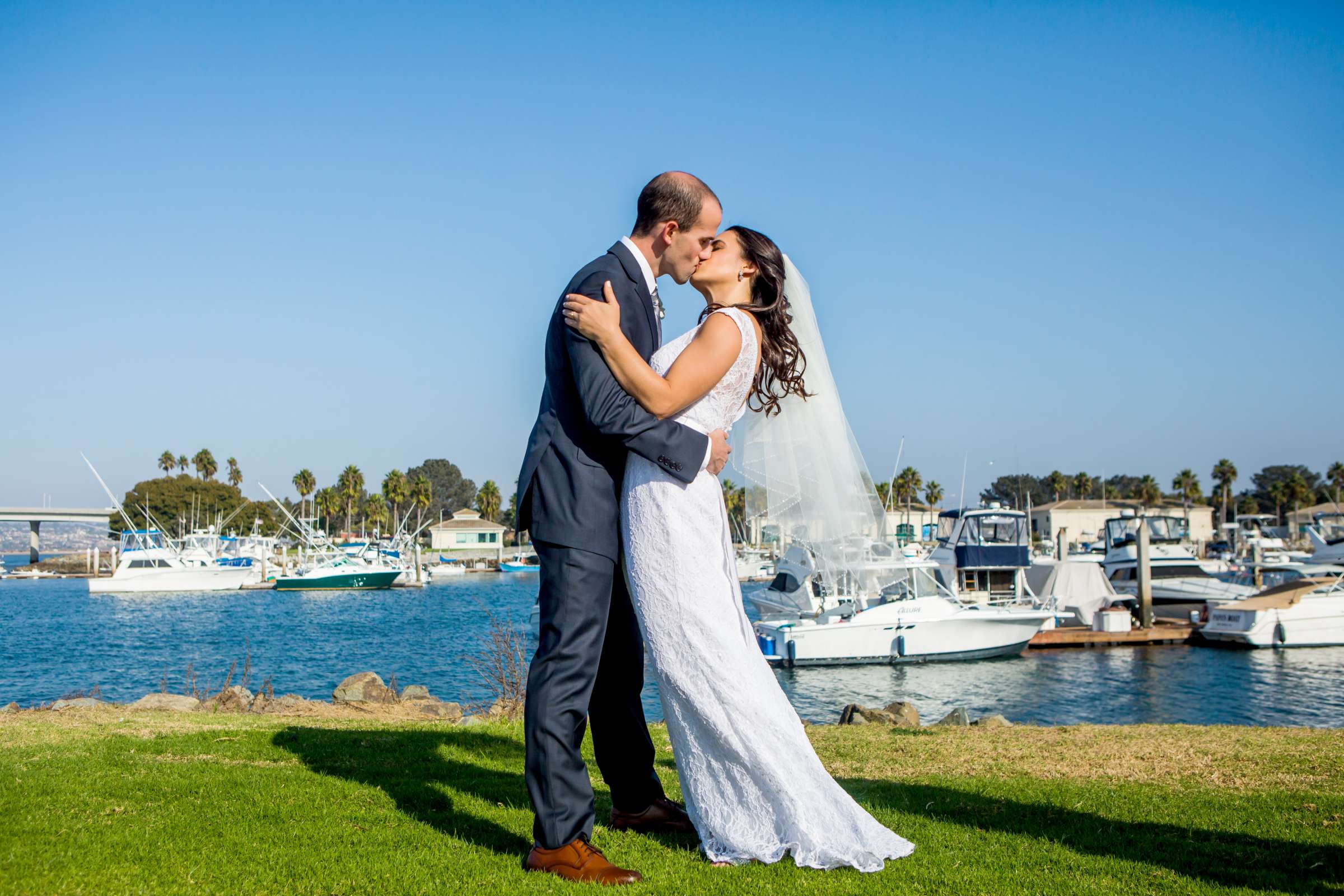 Marina Village Conference Center Wedding coordinated by Sloane Sisters Event Co., Miriam and Jesse Wedding Photo #37 by True Photography