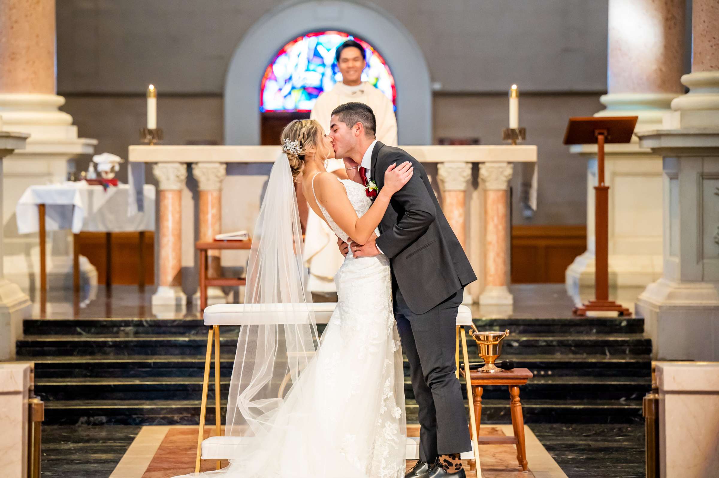 Scripps Seaside Forum Wedding coordinated by The Abbey Catering, Jaclyn and Tyler Wedding Photo #31 by True Photography