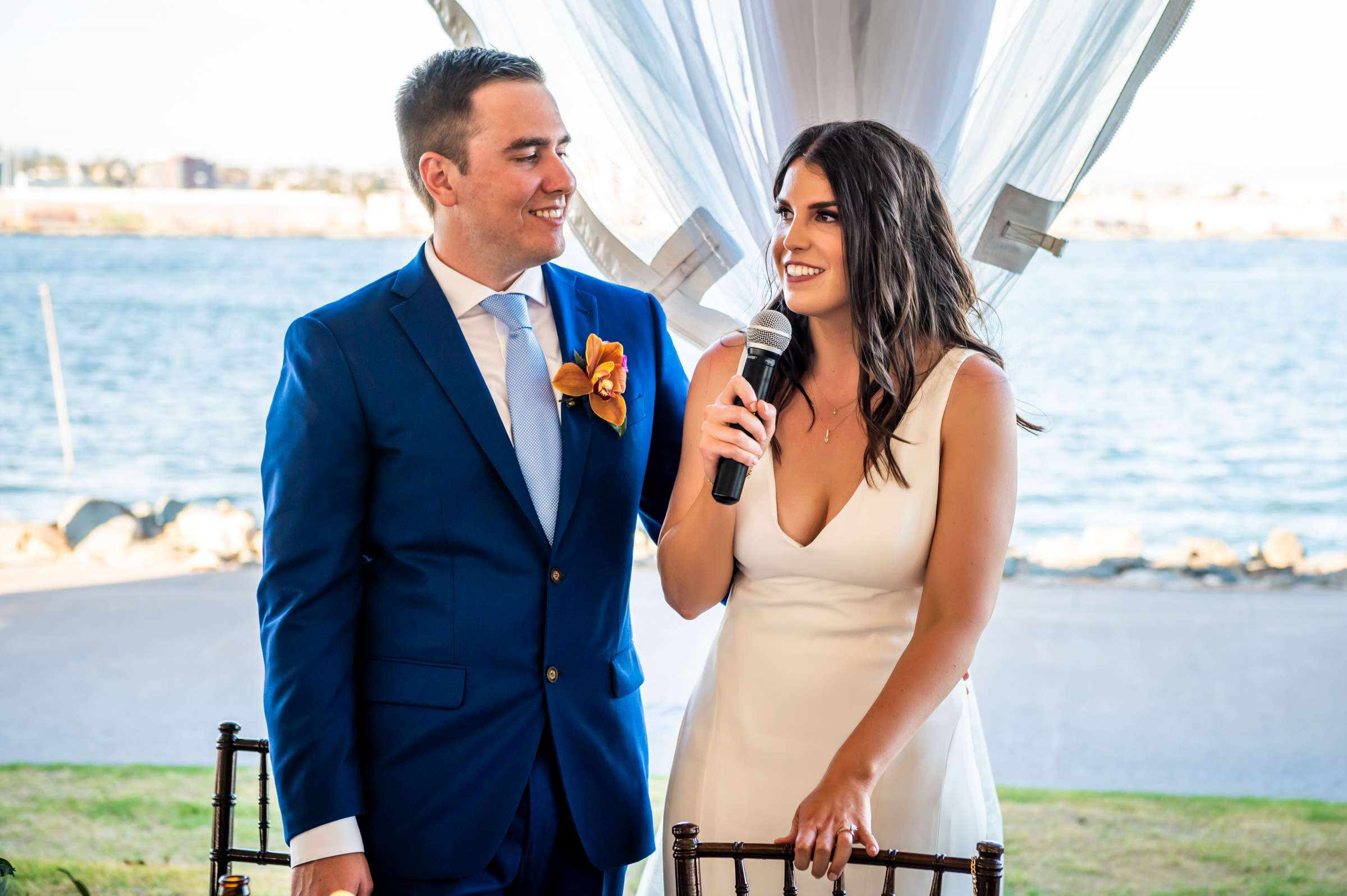 Coronado Island Marriott Resort & Spa Wedding coordinated by Moments Remembered Events, Elizabeth and Michael Wedding Photo #86 by True Photography