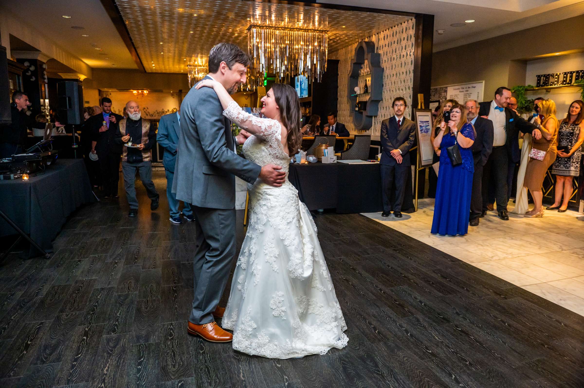 The University Club Atop Symphony Towers Wedding coordinated by Events Inspired SD, Sarah and Andreas Wedding Photo #81 by True Photography