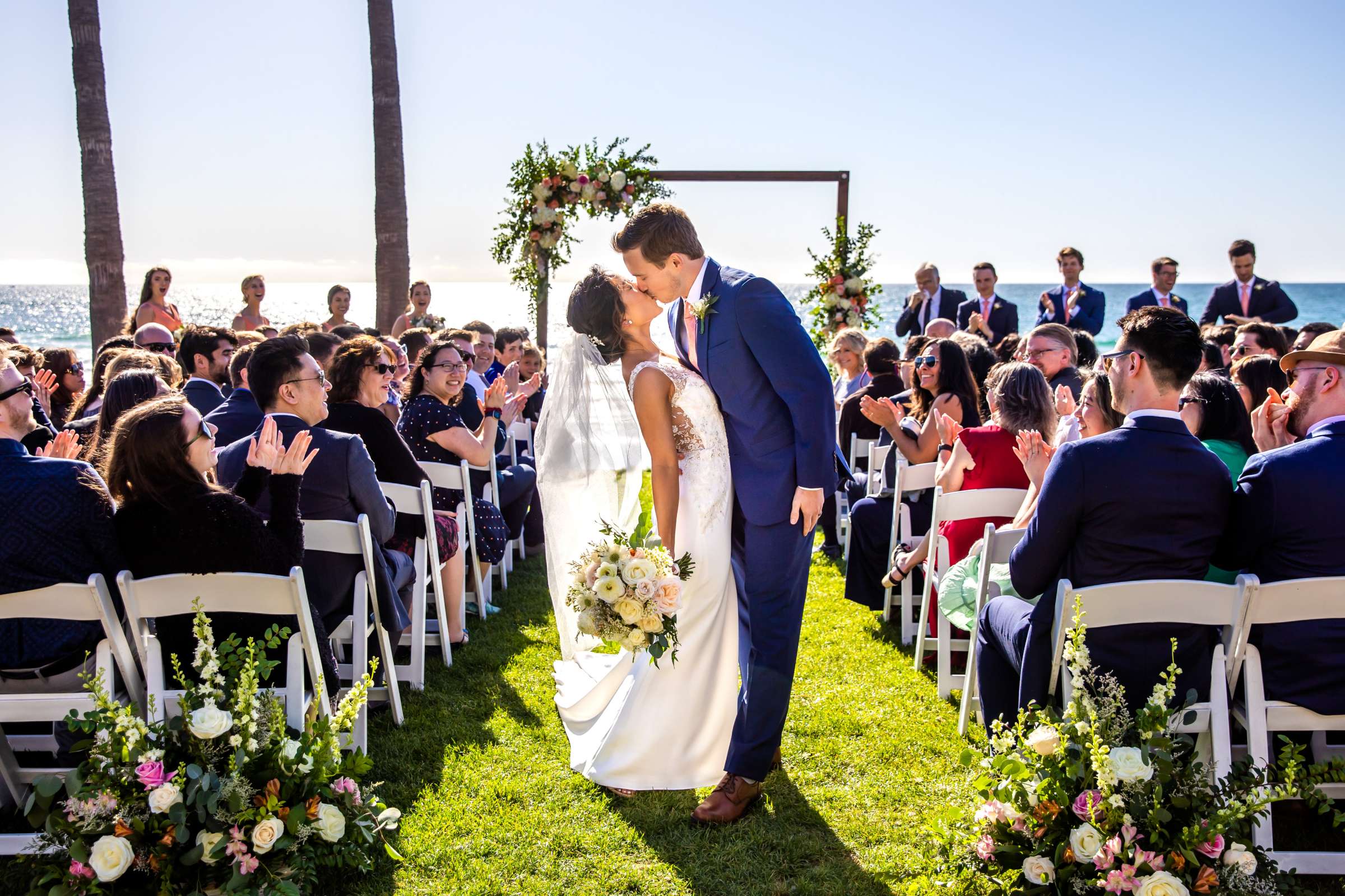 Scripps Seaside Forum Wedding coordinated by The Best Wedding For You, Brandi and Gregory Wedding Photo #17 by True Photography