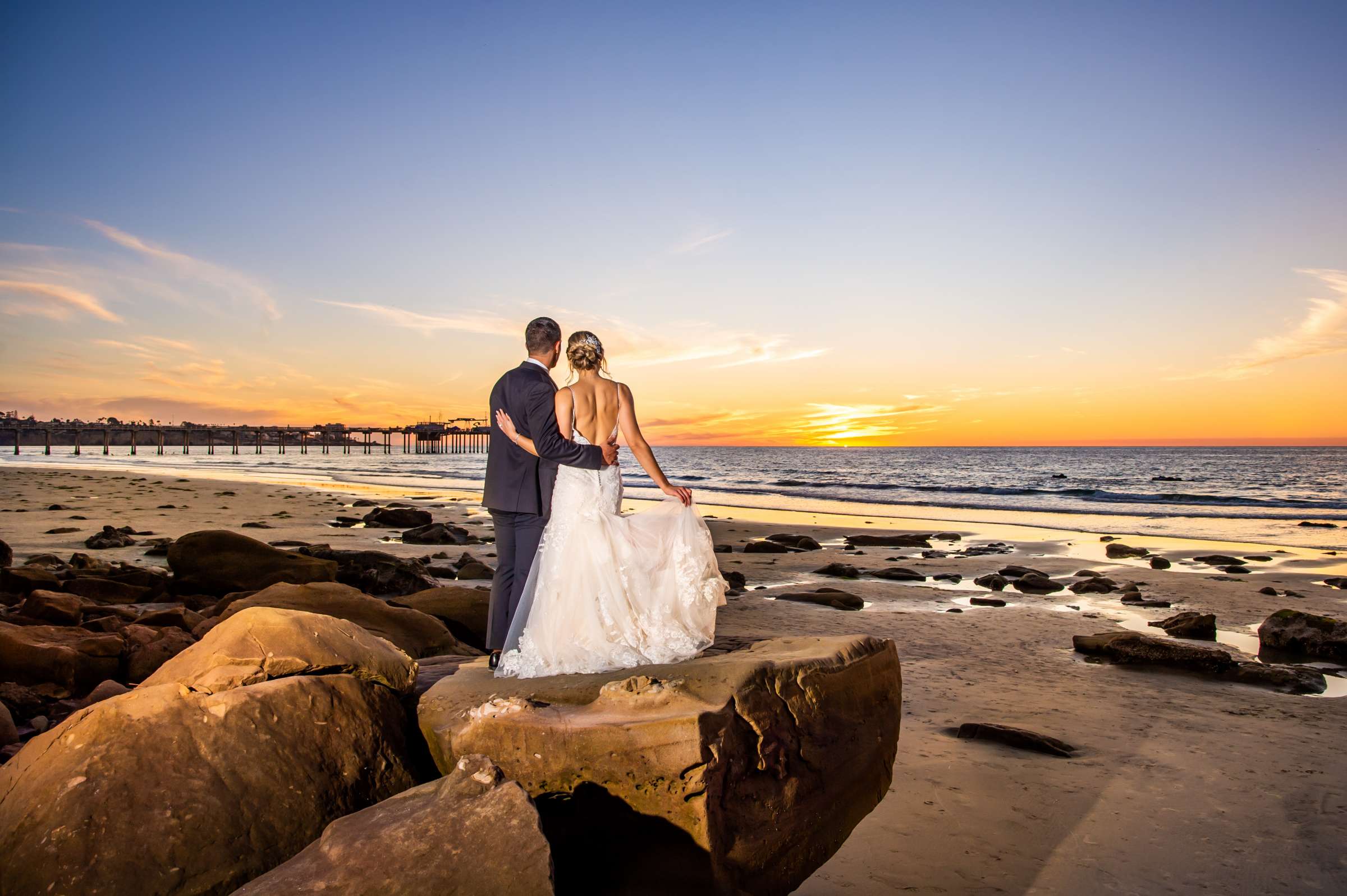 Scripps Seaside Forum Wedding coordinated by The Abbey Catering, Jaclyn and Tyler Wedding Photo #94 by True Photography