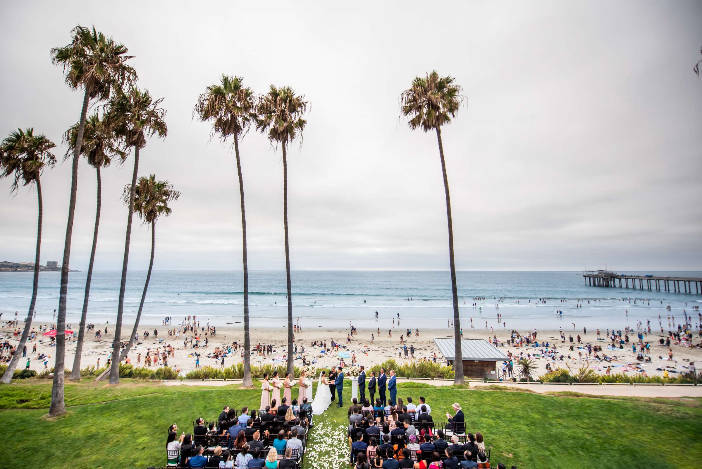 Scripps Seaside Forum Wedding coordinated by Willmus Weddings, Quynh and Tyler Wedding Photo #26 by True Photography