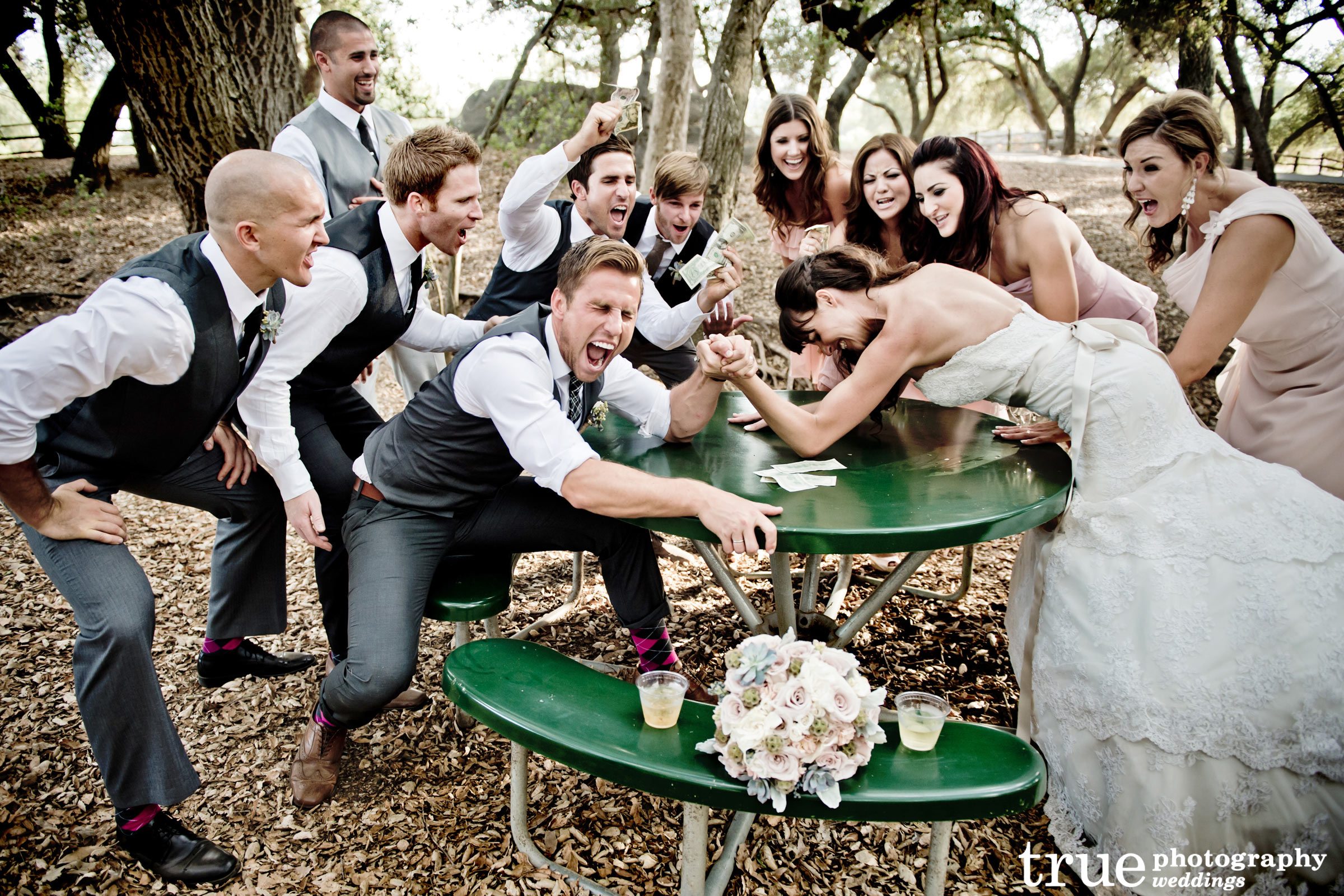 16 Fun and LOL-Worthy Wedding Party Photo Ideas