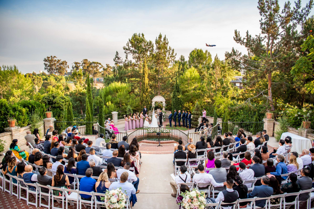 Wedding ceremony in the Casa Del Rey Moro Garden at The Prado in Balboa Park