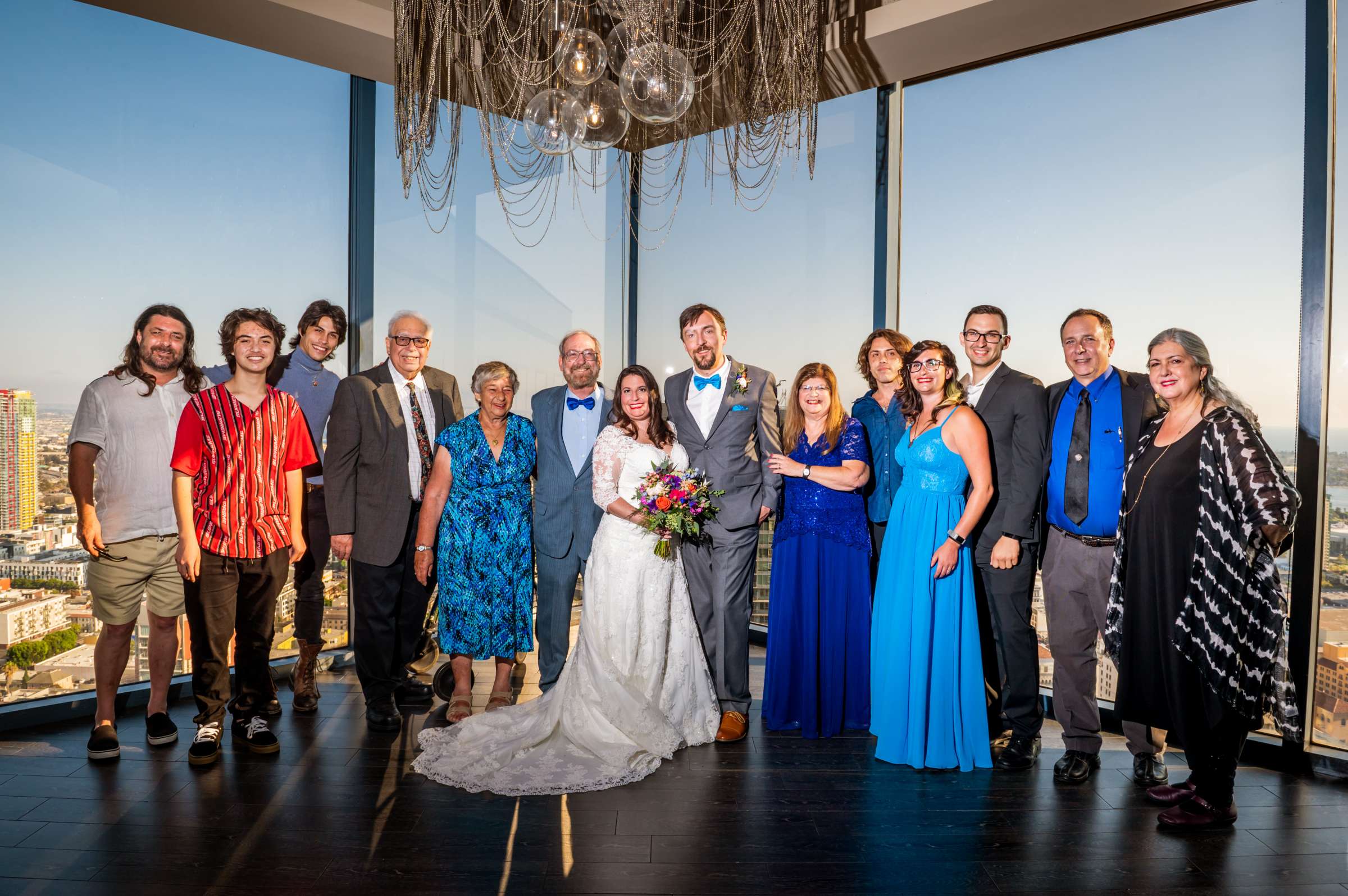 The University Club Atop Symphony Towers Wedding coordinated by Events Inspired SD, Sarah and Andreas Wedding Photo #17 by True Photography