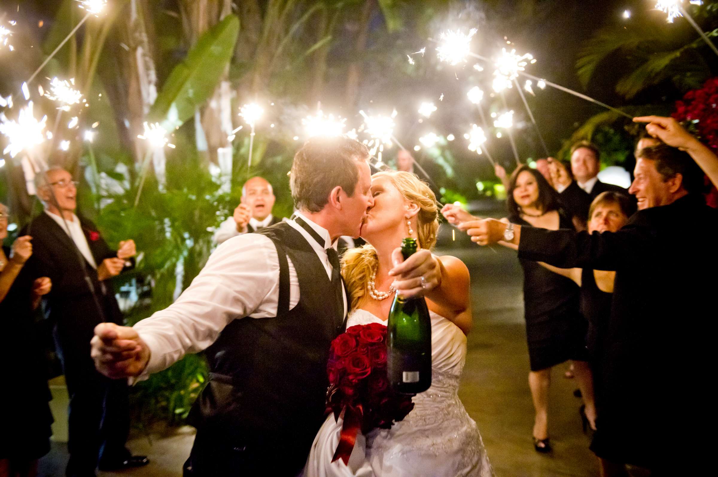 Sparklers, Night Shot at Grand Tradition Estate Wedding coordinated by Grand Tradition Estate, Christine and Christopher Wedding Photo #4 by True Photography