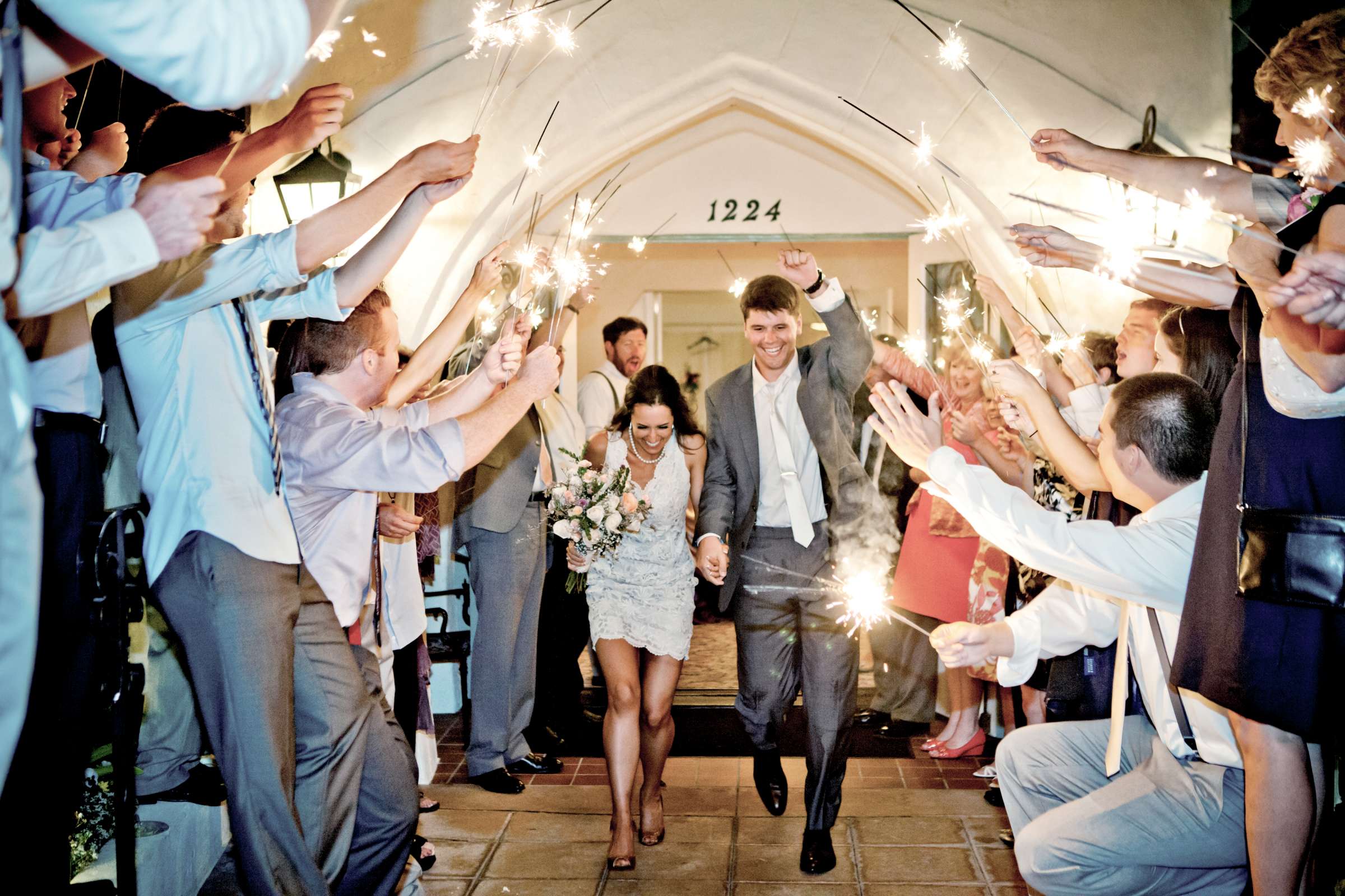 Sparklers at Wedding, Kendall and David Wedding Photo #51119 by True Photography