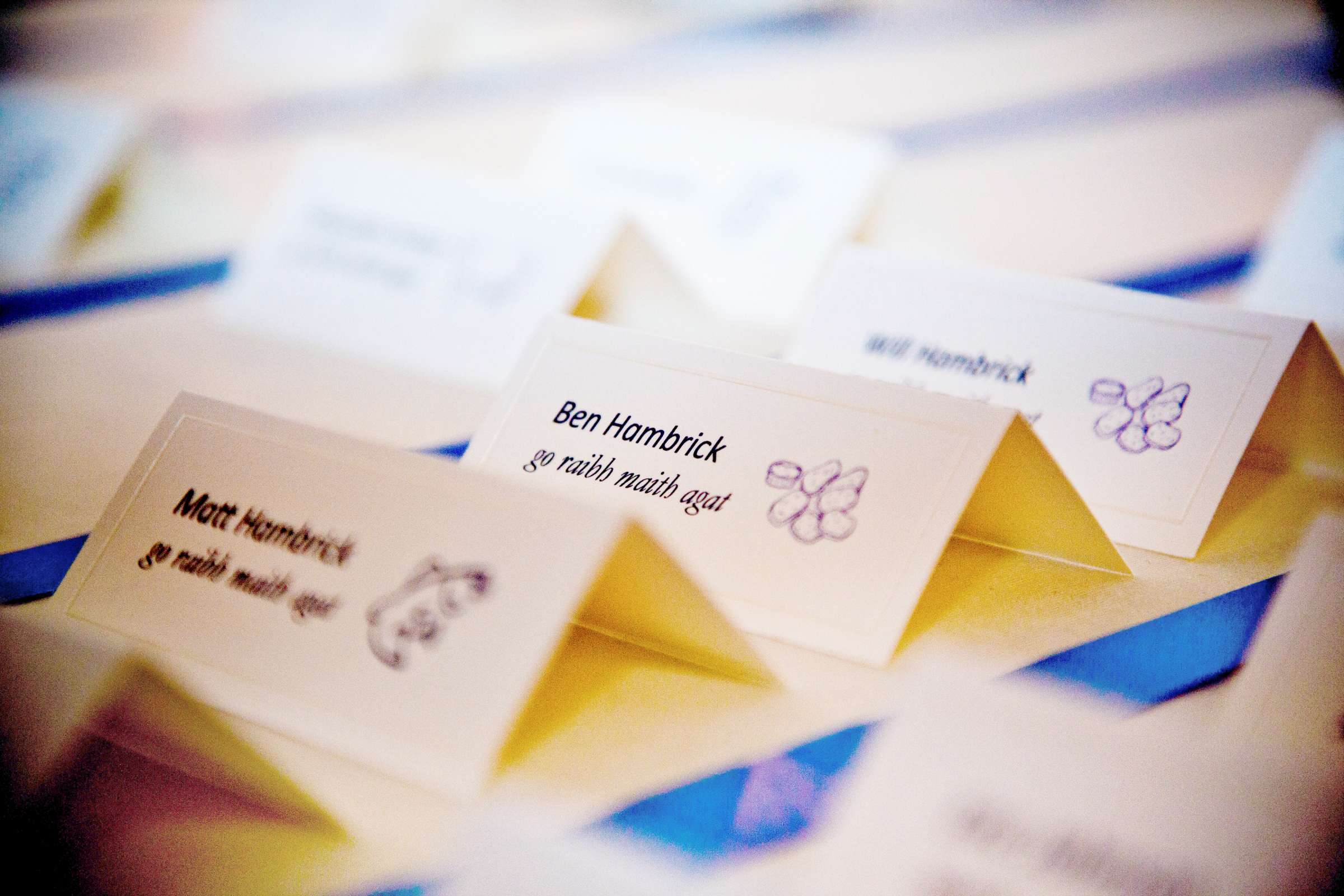 Name Cards at US Grant Wedding coordinated by Sweet Blossom Weddings, Megan and Matt Wedding Photo #77881 by True Photography