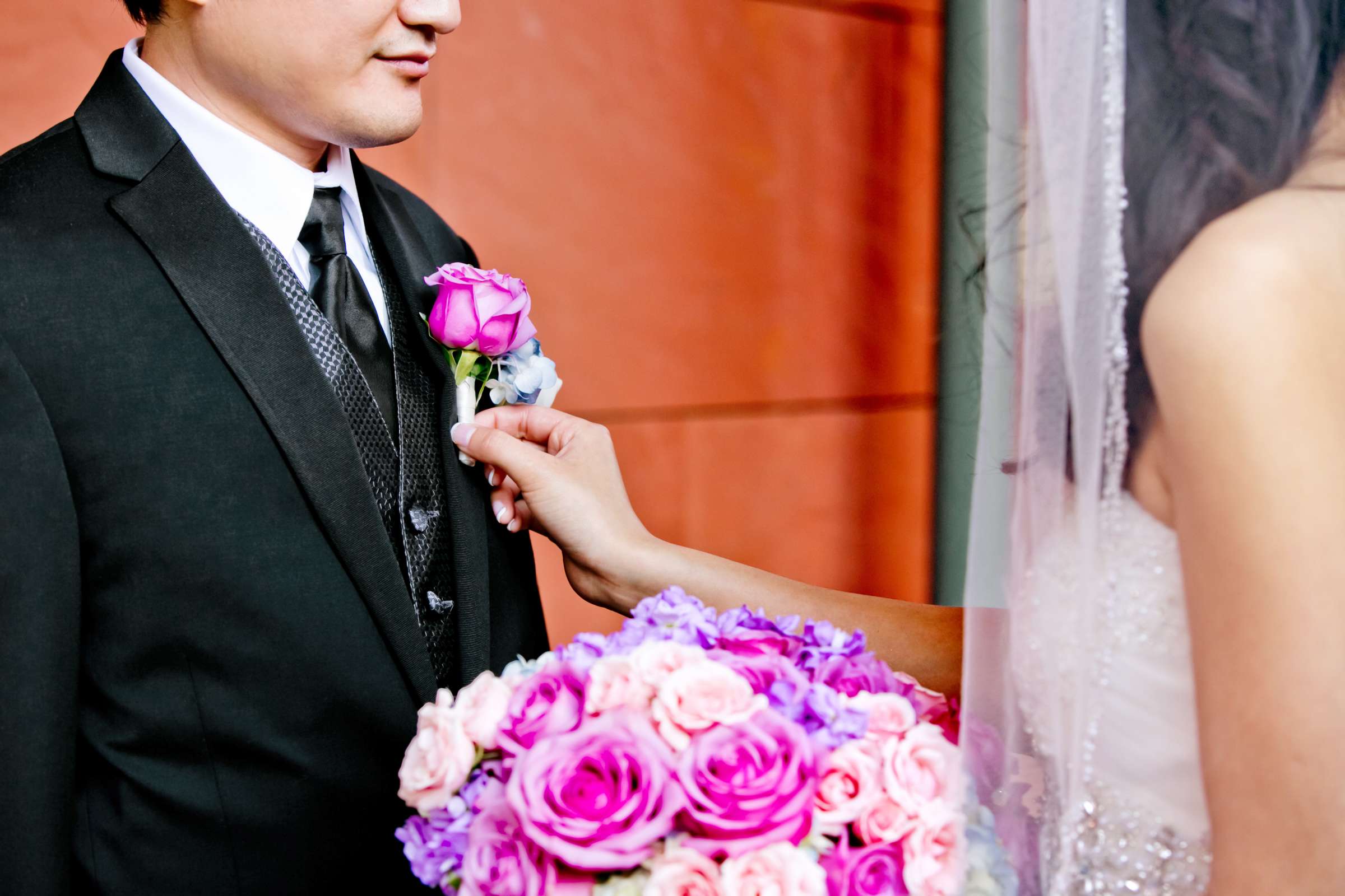 boutonnière at Wedding, Sunny and Gregory Wedding Photo #88799 by True Photography