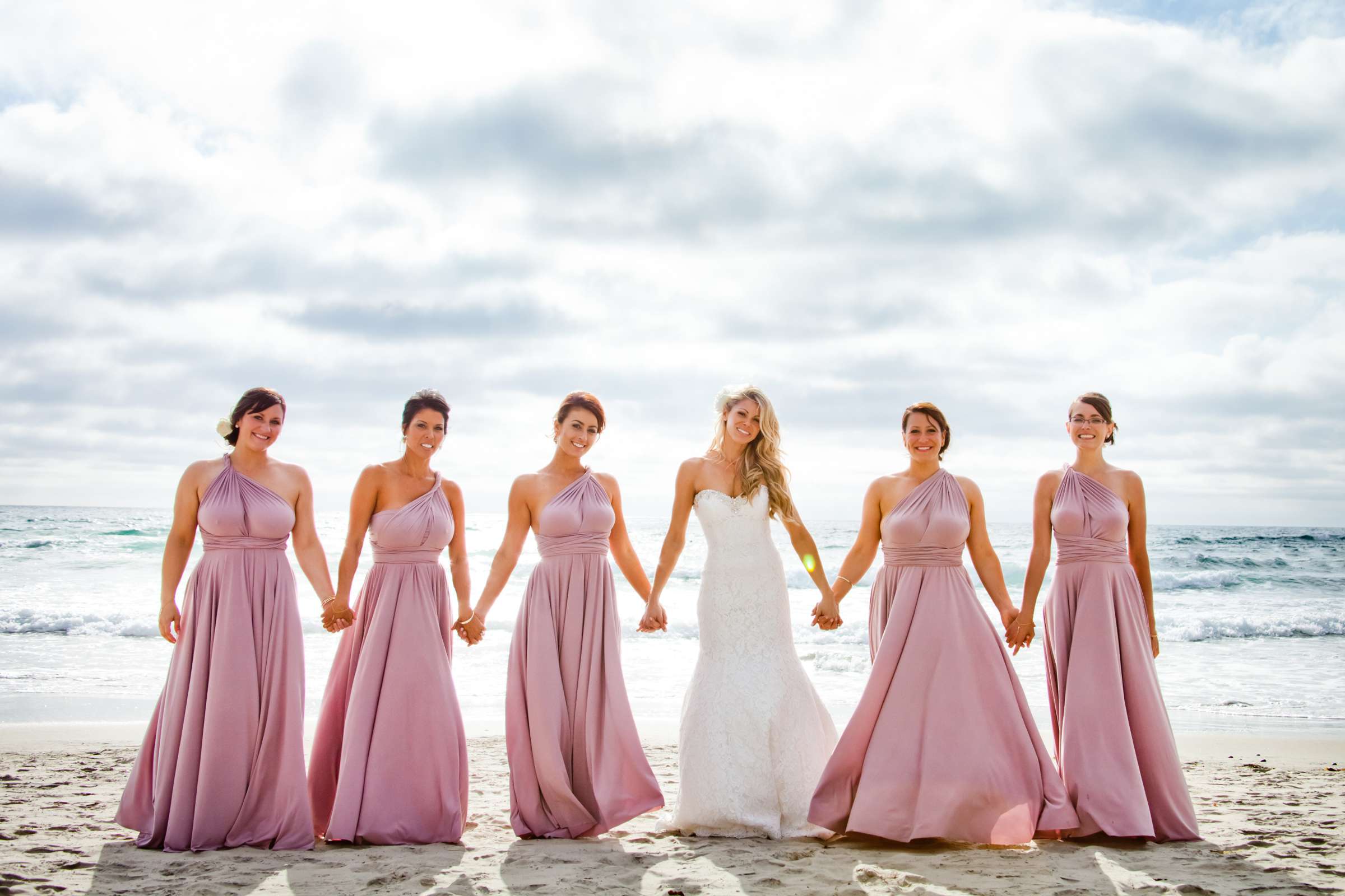 Beach at Scripps Seaside Forum Wedding coordinated by Carmin Designs, Kelly and Jodie Wedding Photo #10 by True Photography