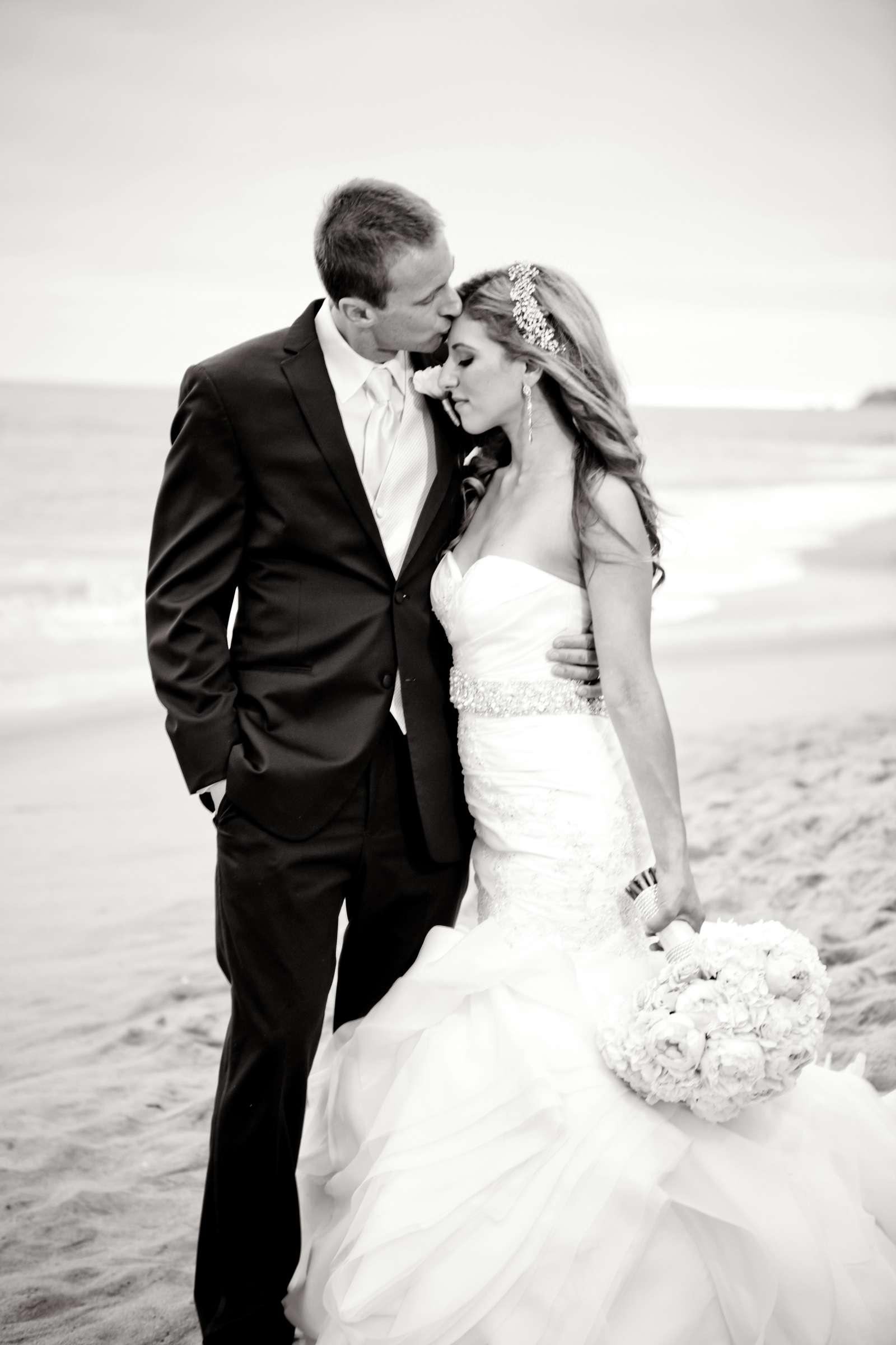 Beach at Surf & Sand Resort Wedding coordinated by Surf & Sand Resort, Sasha and Jameson Wedding Photo #122648 by True Photography