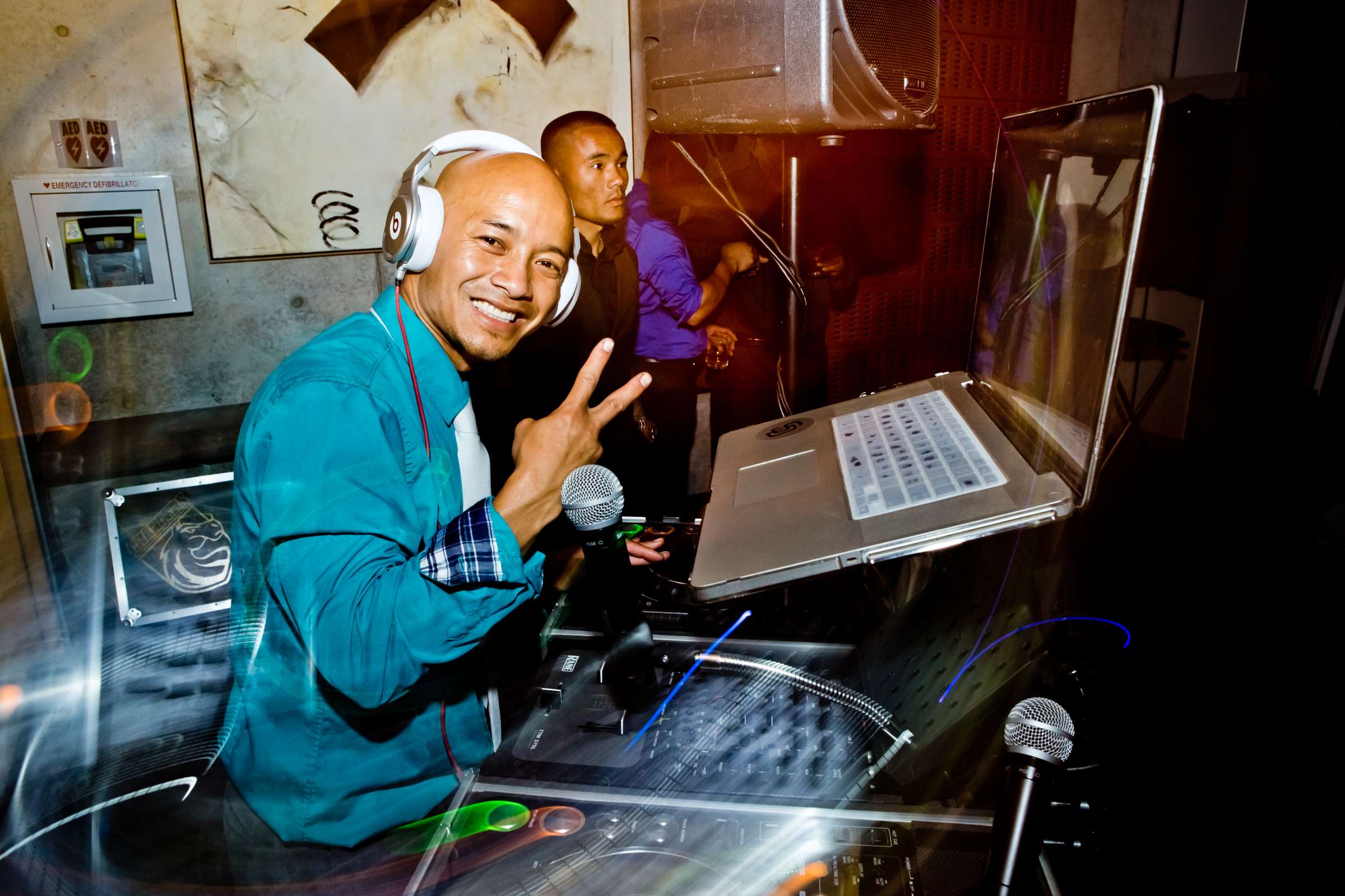 DJ at San Diego Central Library Wedding coordinated by Chic Reverie by Jenna, Ava and Joel Wedding Photo #49 by True Photography