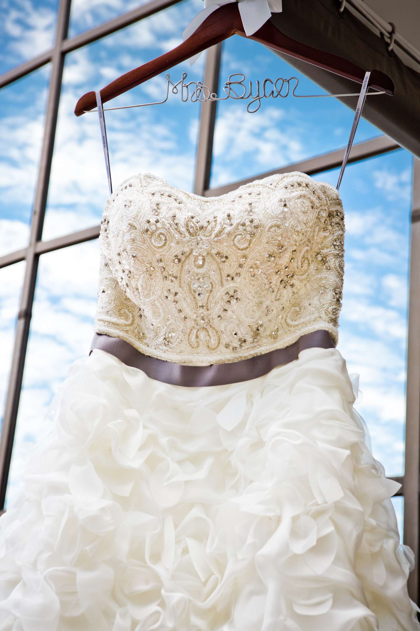 Wedding Dress at Marriott Marquis San Diego Marina Wedding coordinated by Victoria Weddings & Events, Rachel and Efrem Wedding Photo #123541 by True Photography