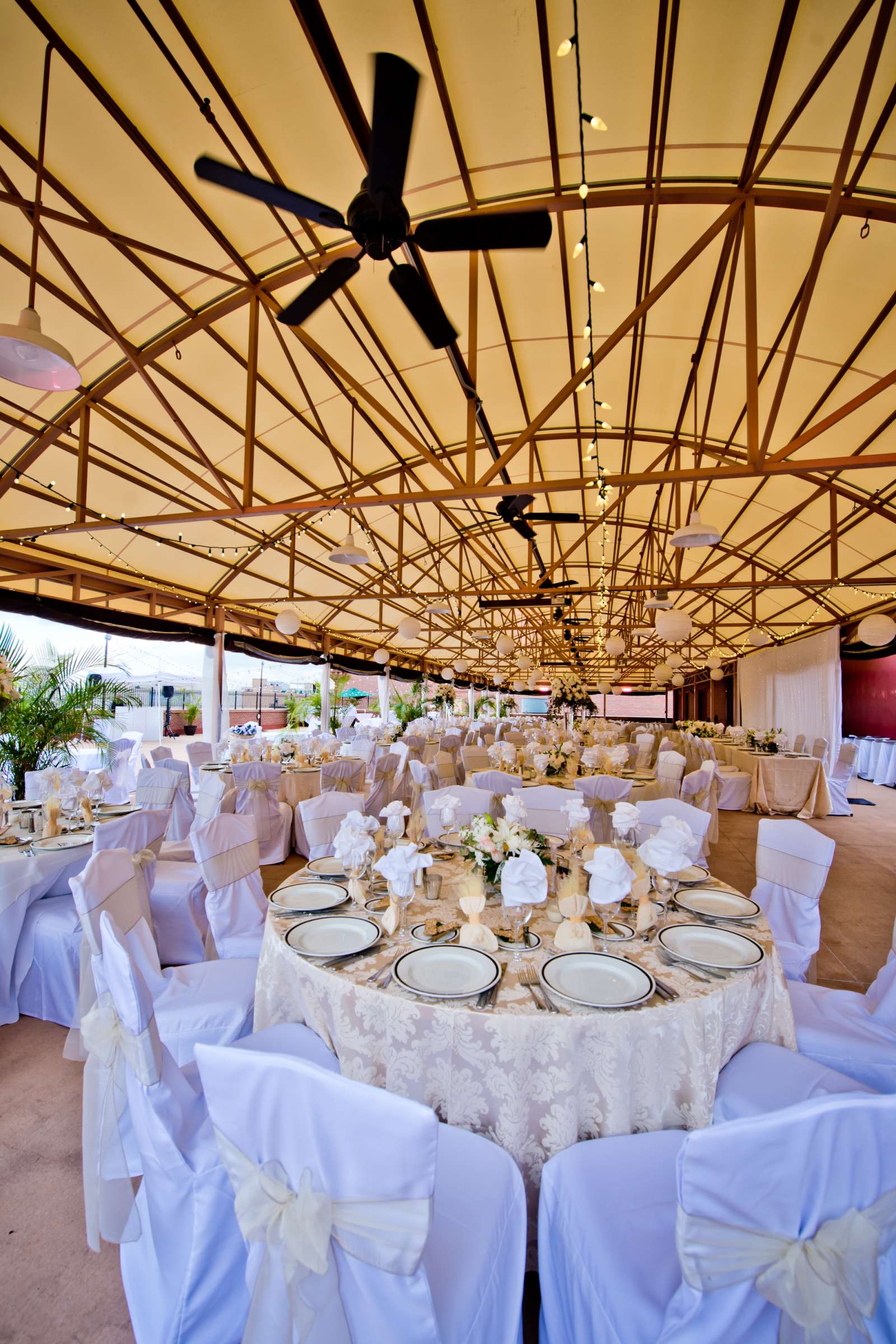 Denver Athletic Club Wedding, Enjoying the roof Wedding Photo #5 by True Photography