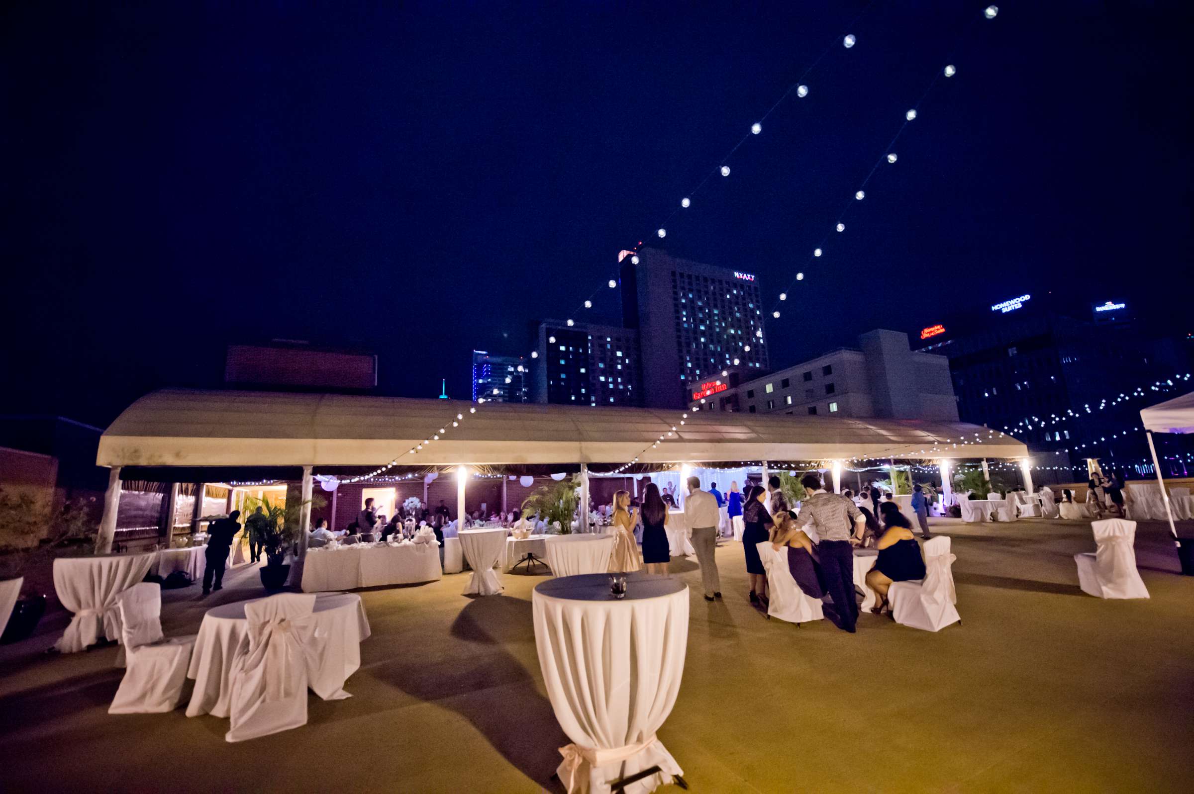 Denver Athletic Club Wedding, Enjoying the roof Wedding Photo #35 by True Photography