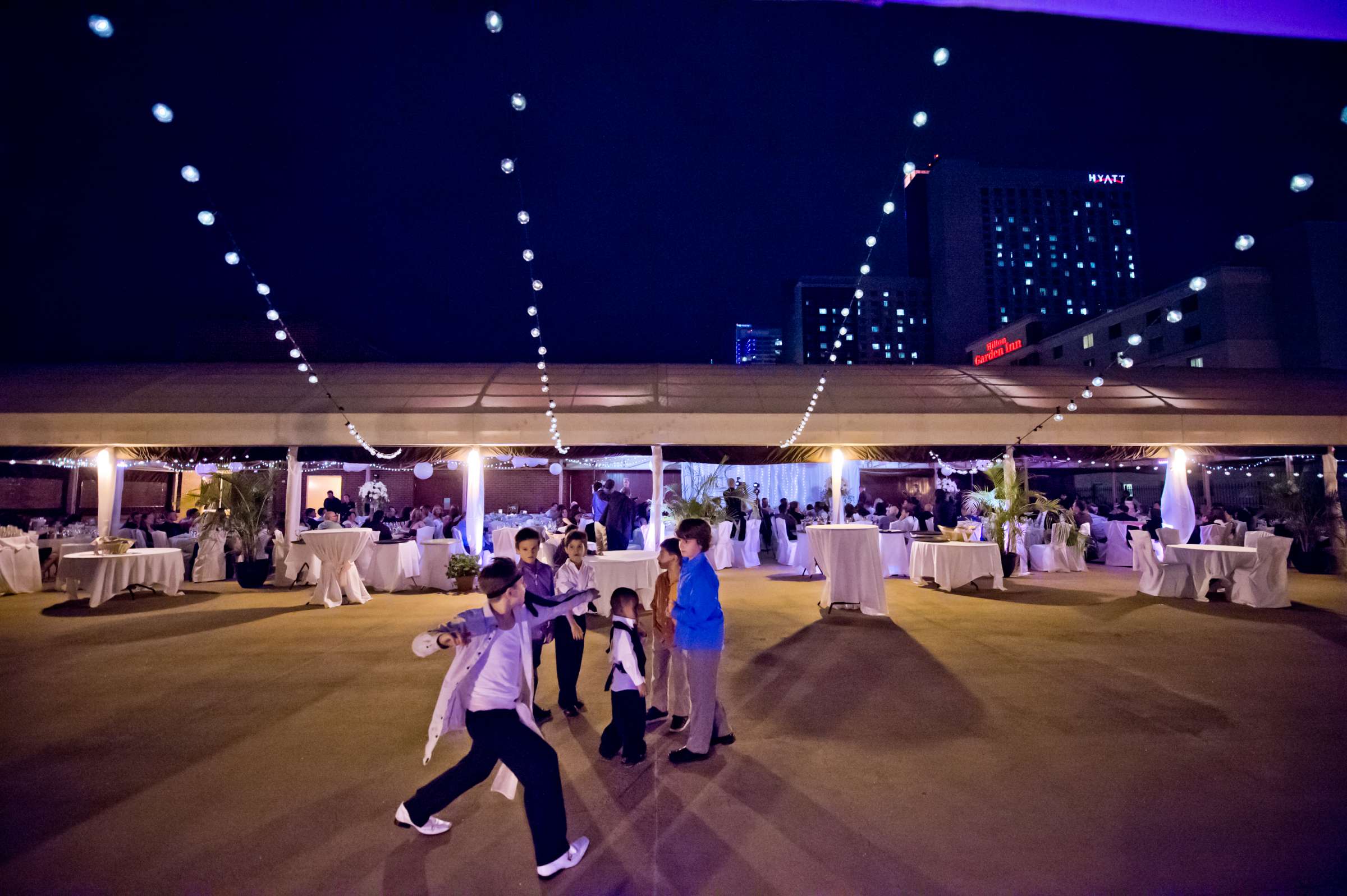 Denver Athletic Club Wedding, Enjoying the roof Wedding Photo #37 by True Photography