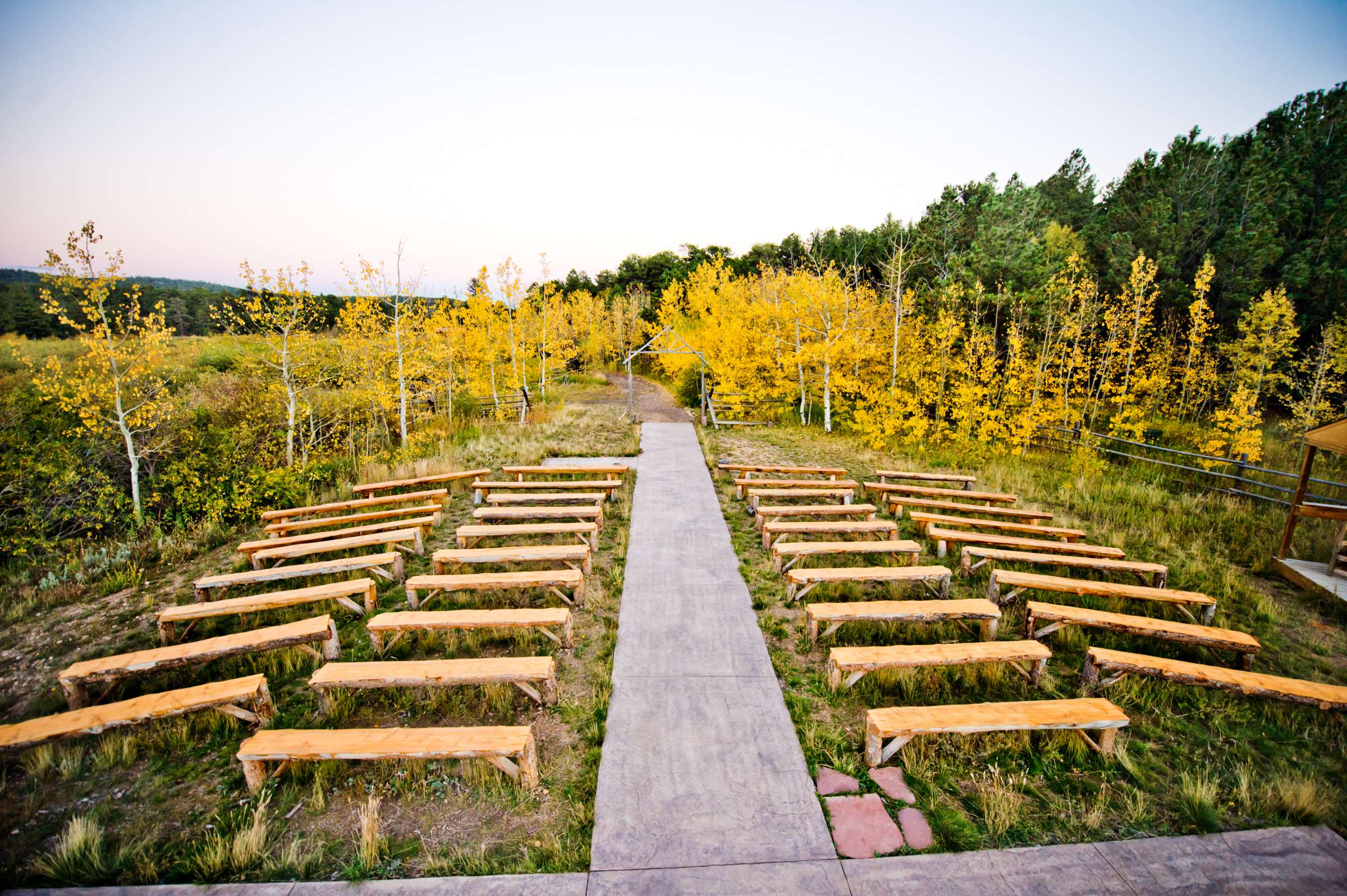 Wild Basin Lodge Wedding, Fall Leaves Wedding Photo #9 by True Photography