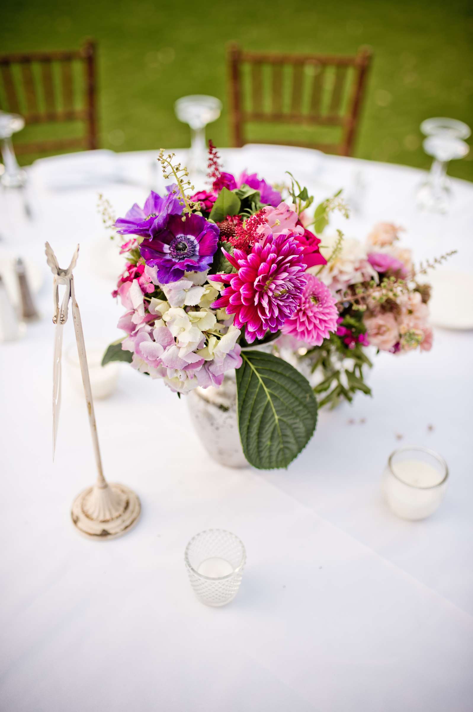 Centerpieces at Temecula Creek Inn Wedding coordinated by LexxEvents, Mariah and Phillip Wedding Photo #59 by True Photography