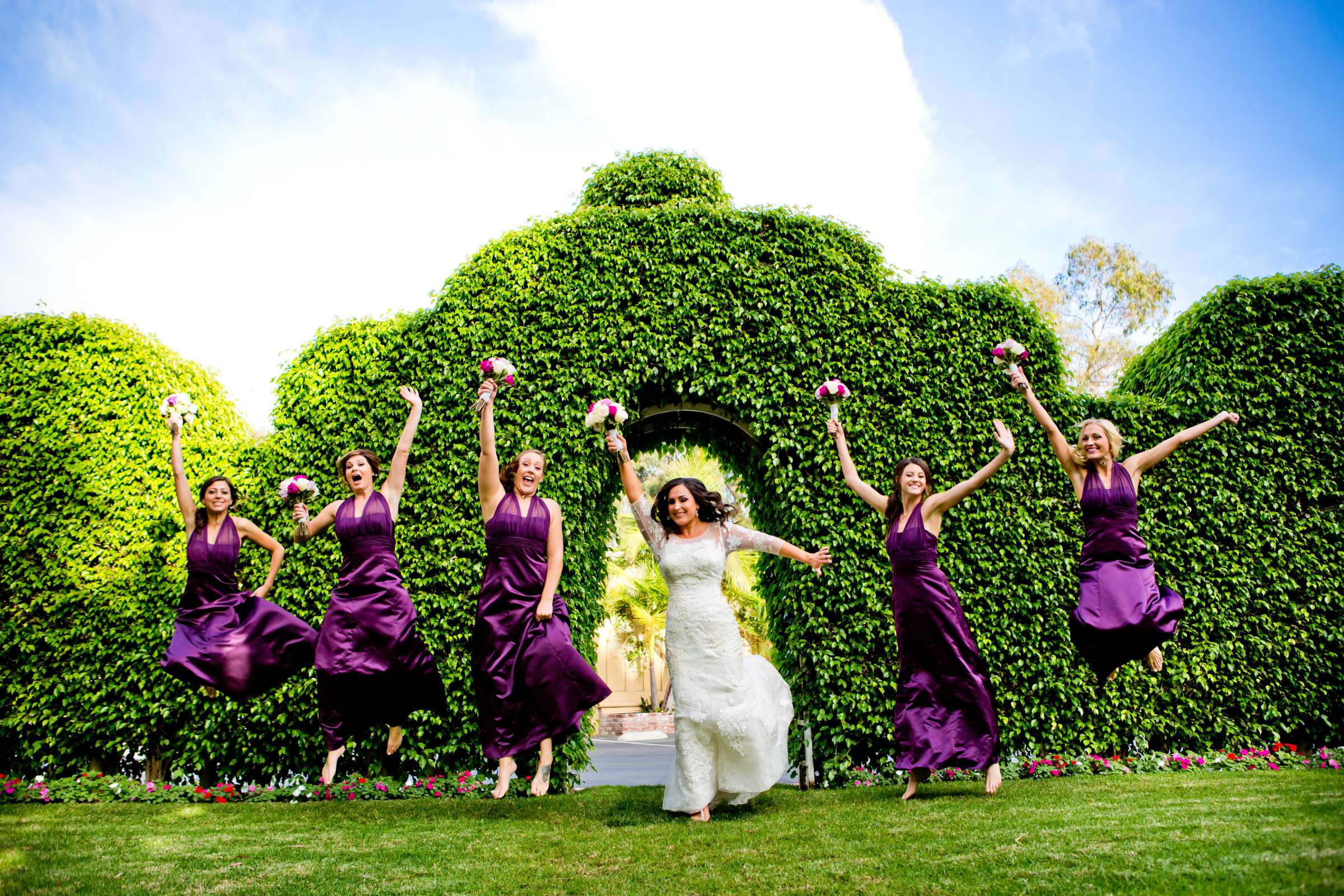 Bridesmaids at Bahia Hotel Wedding, Jennifer and Joe Wedding Photo #25 by True Photography