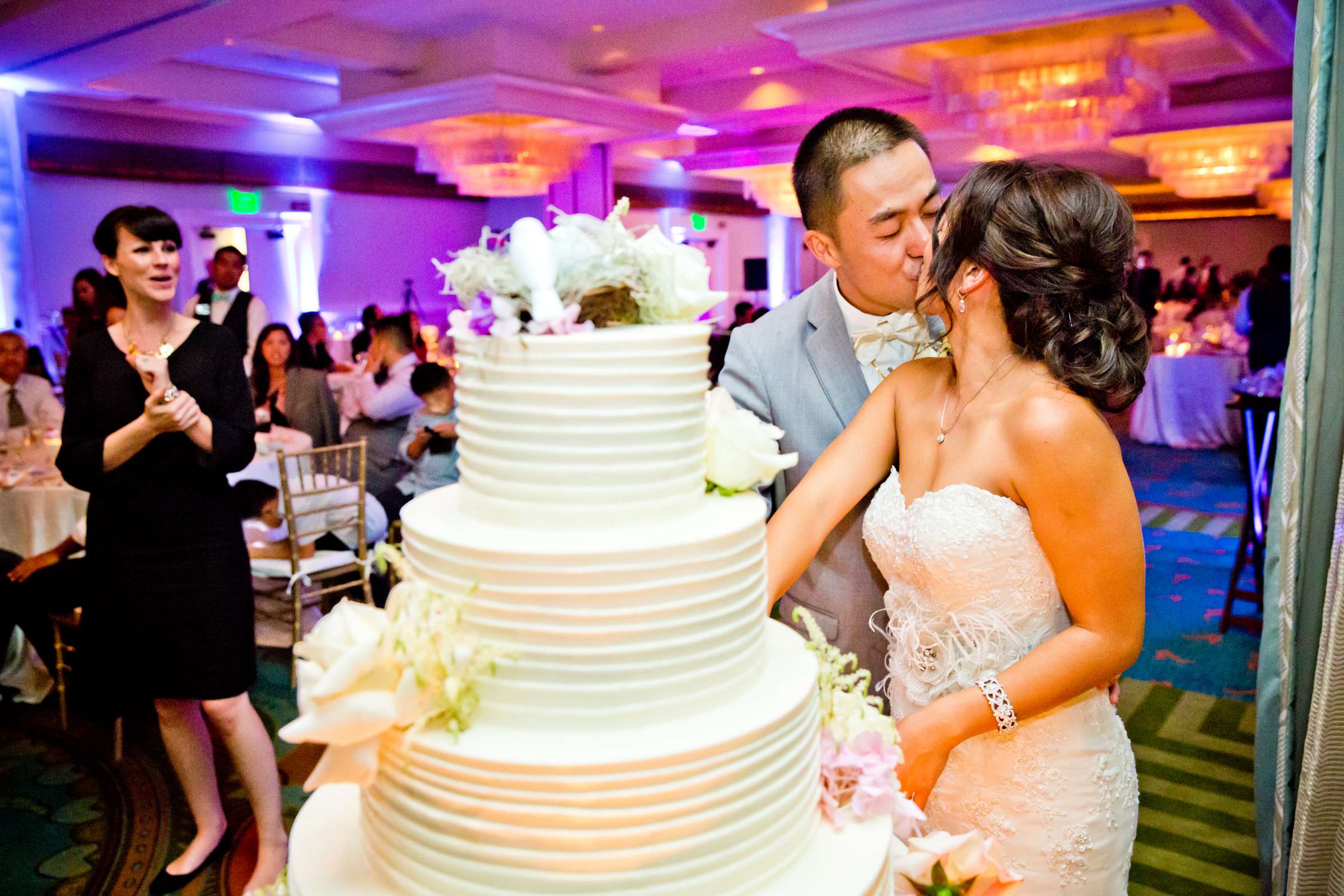 Cake Cutting at Paradise Point Wedding coordinated by I Do Weddings, Karen and Loren Wedding Photo #55 by True Photography