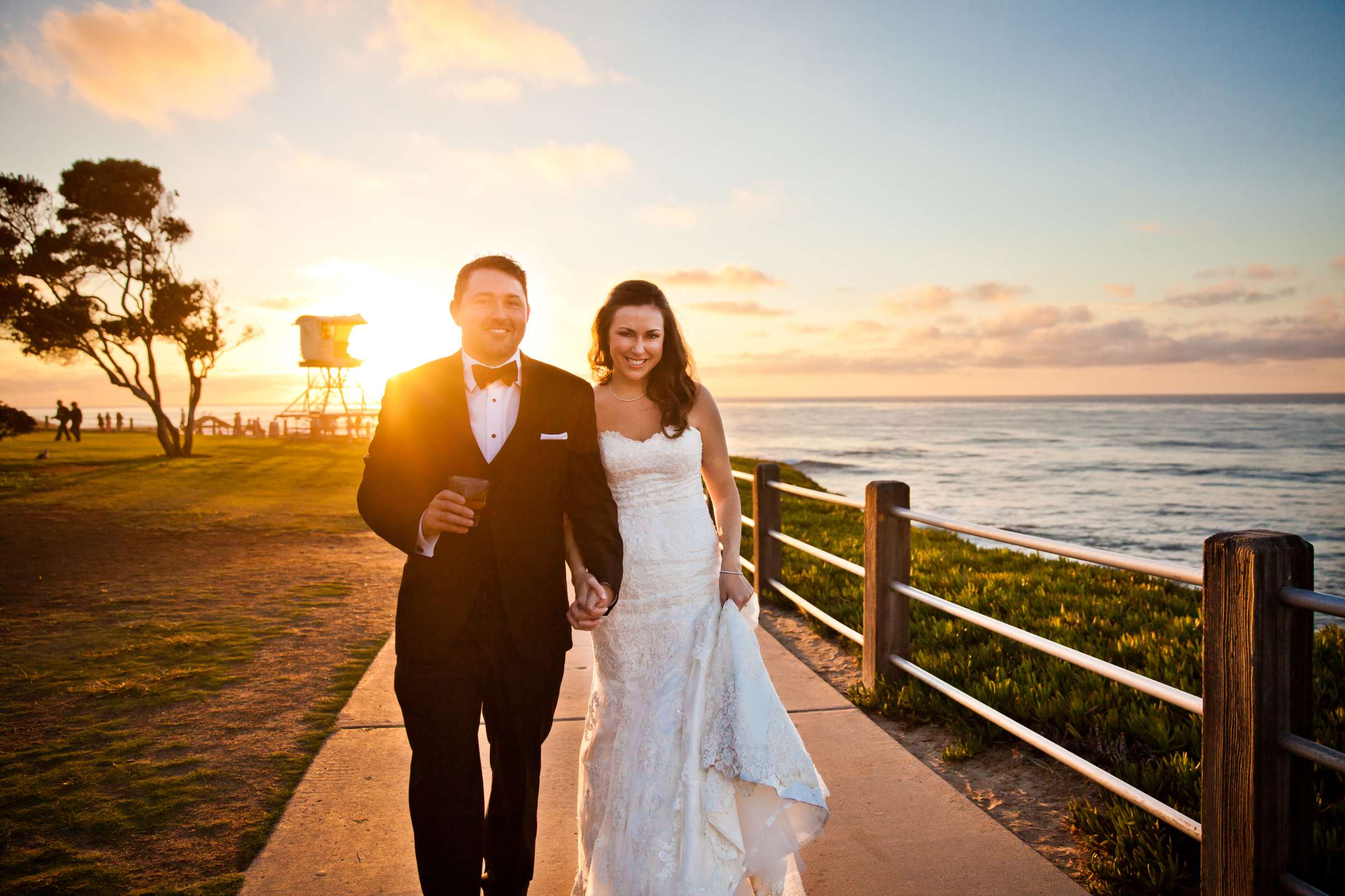 Bride and Groom at La Valencia Wedding, Jennifer and Clint Wedding Photo #137483 by True Photography