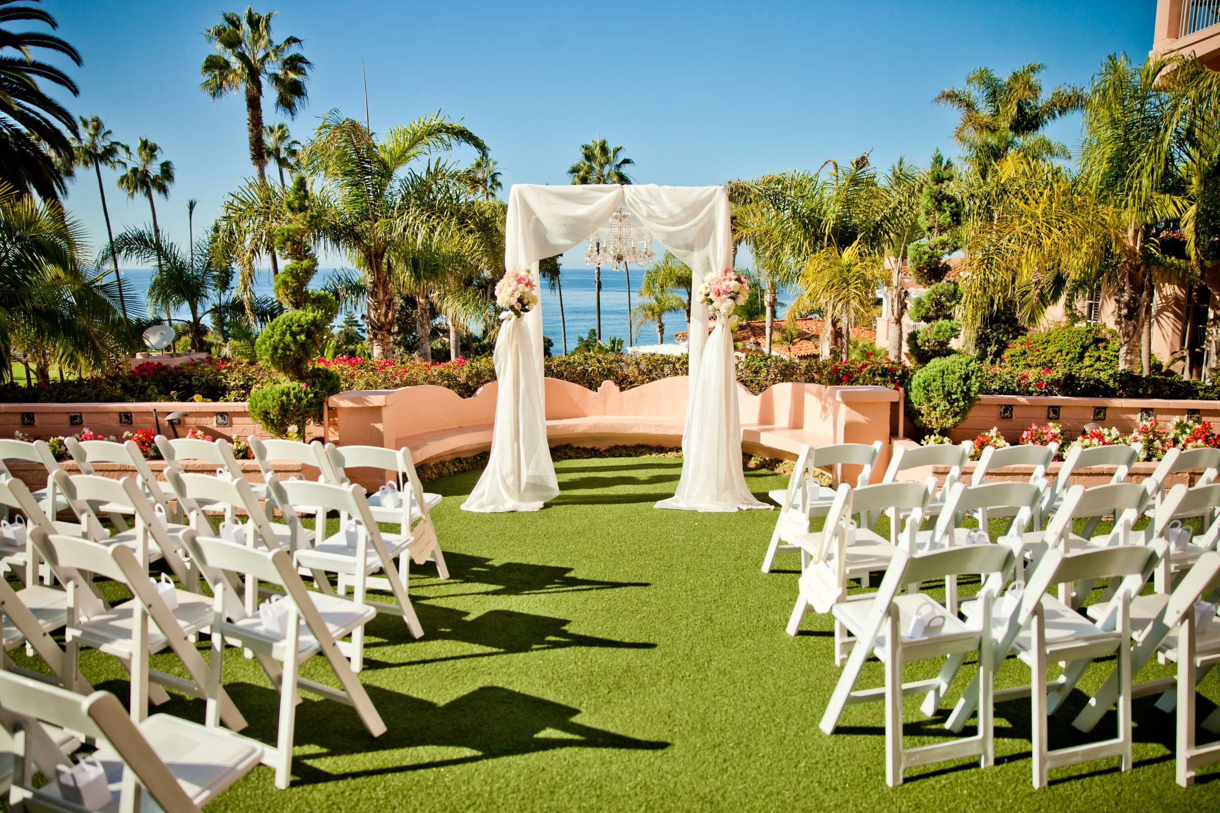 Ceremony at La Valencia Wedding coordinated by Love Marks the Spot, Karin and Nick Wedding Photo #69 by True Photography