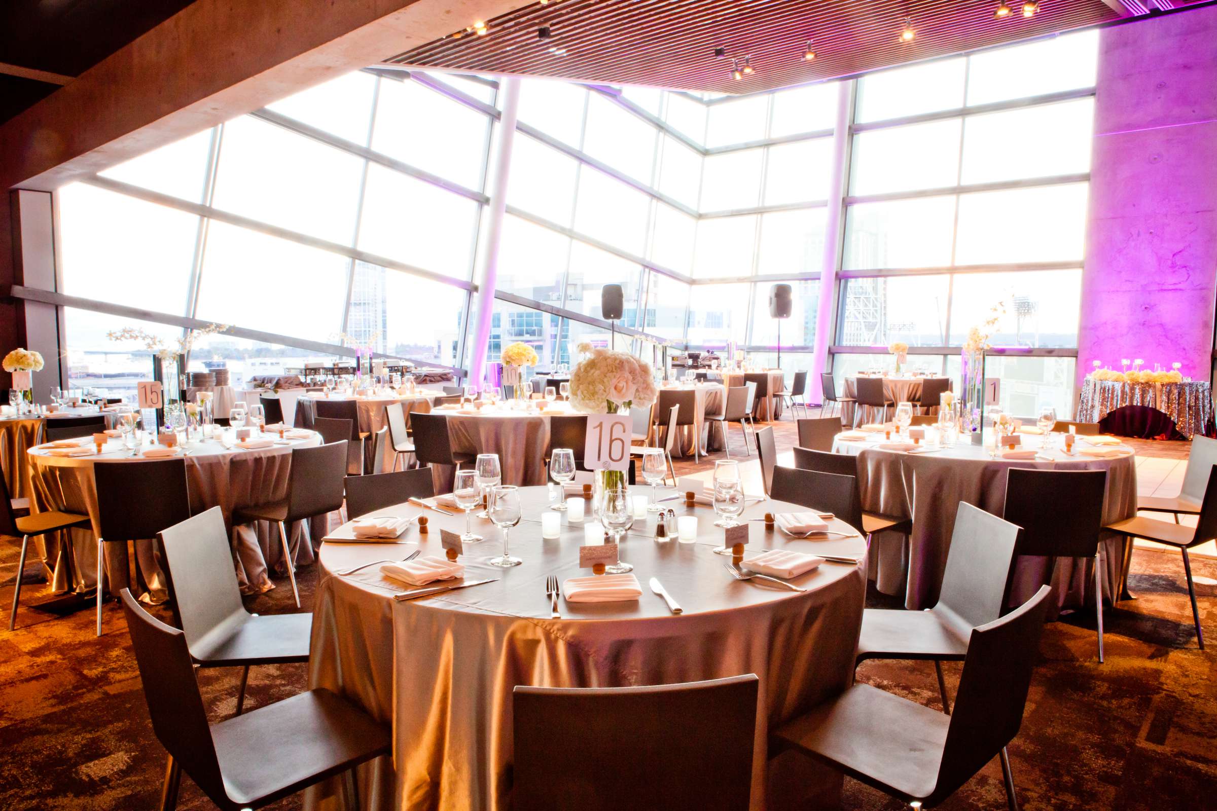 Table Shots at San Diego Central Library Wedding, Camille and JuanCarlos Wedding Photo #72 by True Photography