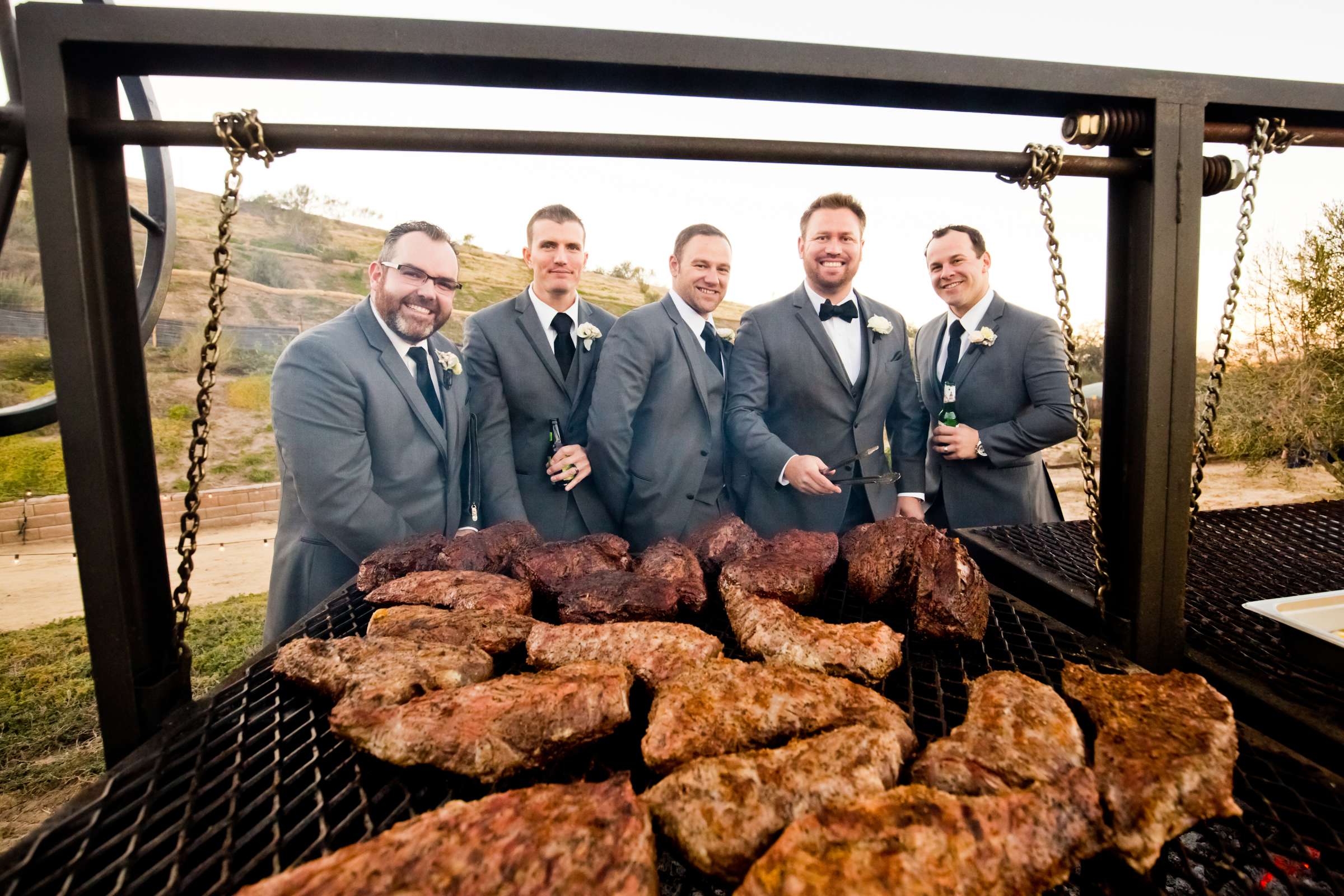 Groomsmen, Food at Wedding, Kristin and Joseph Wedding Photo #27 by True Photography