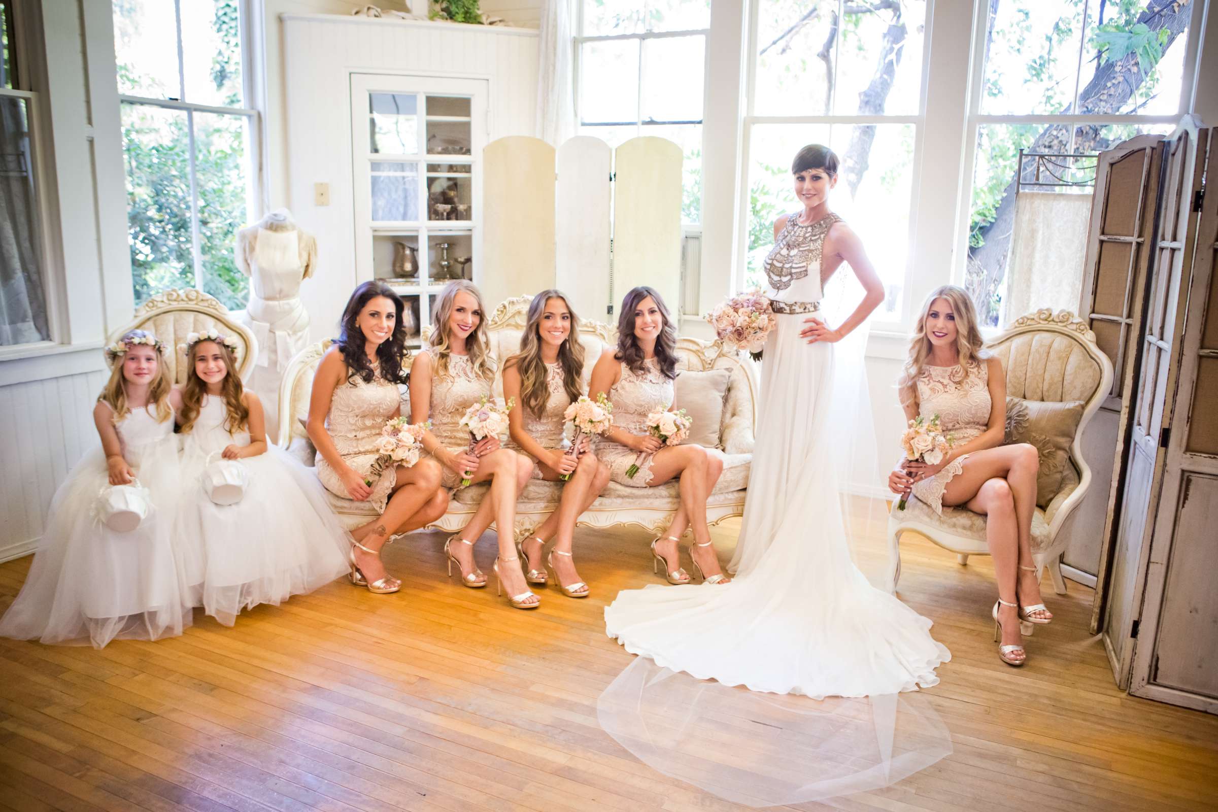 Bridesmaids at Green Gables Wedding Estate Wedding, Gheraldine and Gavin Wedding Photo #12 by True Photography