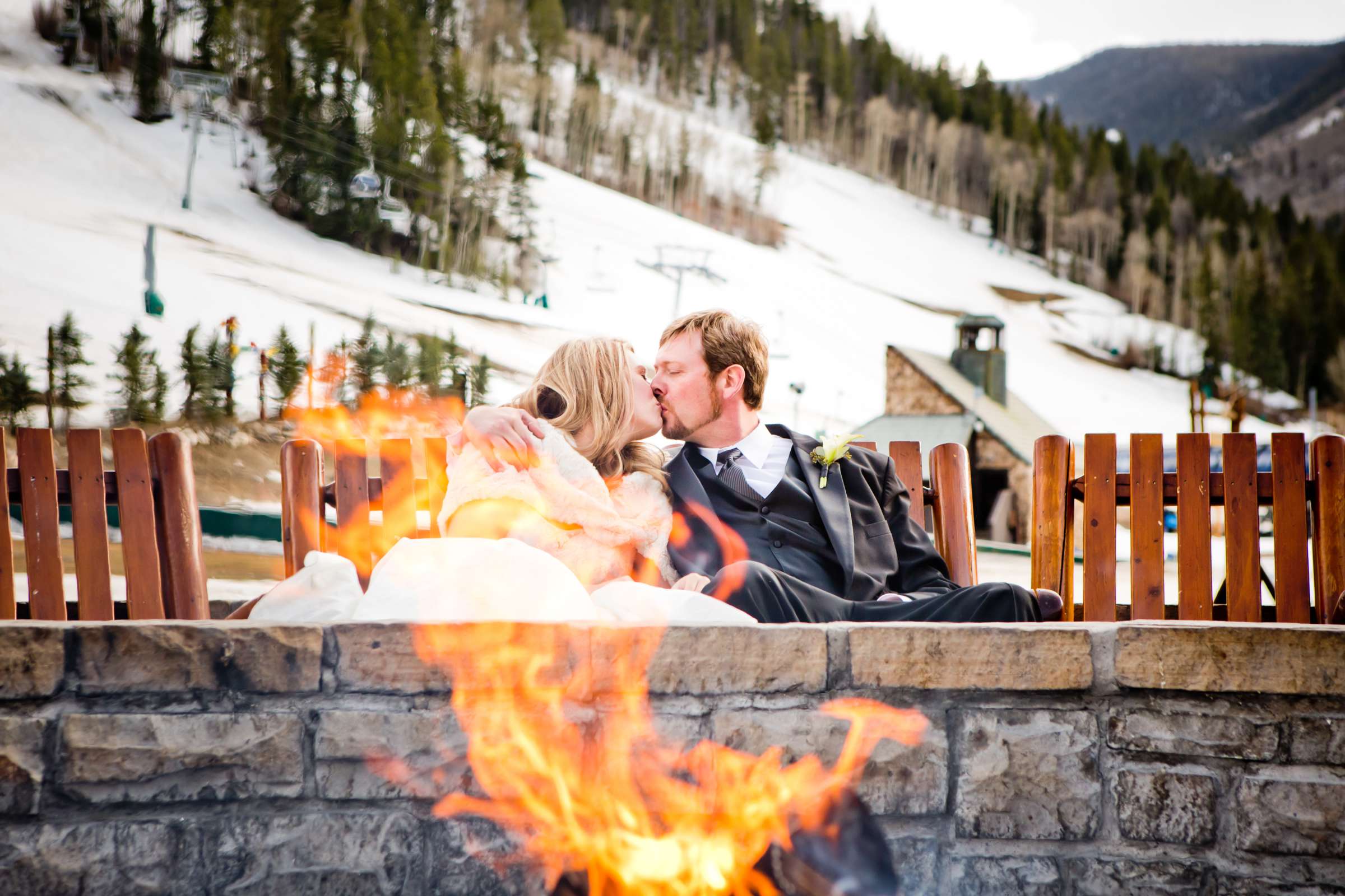 Snow at Park Hyatt Beaver Creek Wedding, Susan and Steven Wedding Photo #1 by True Photography