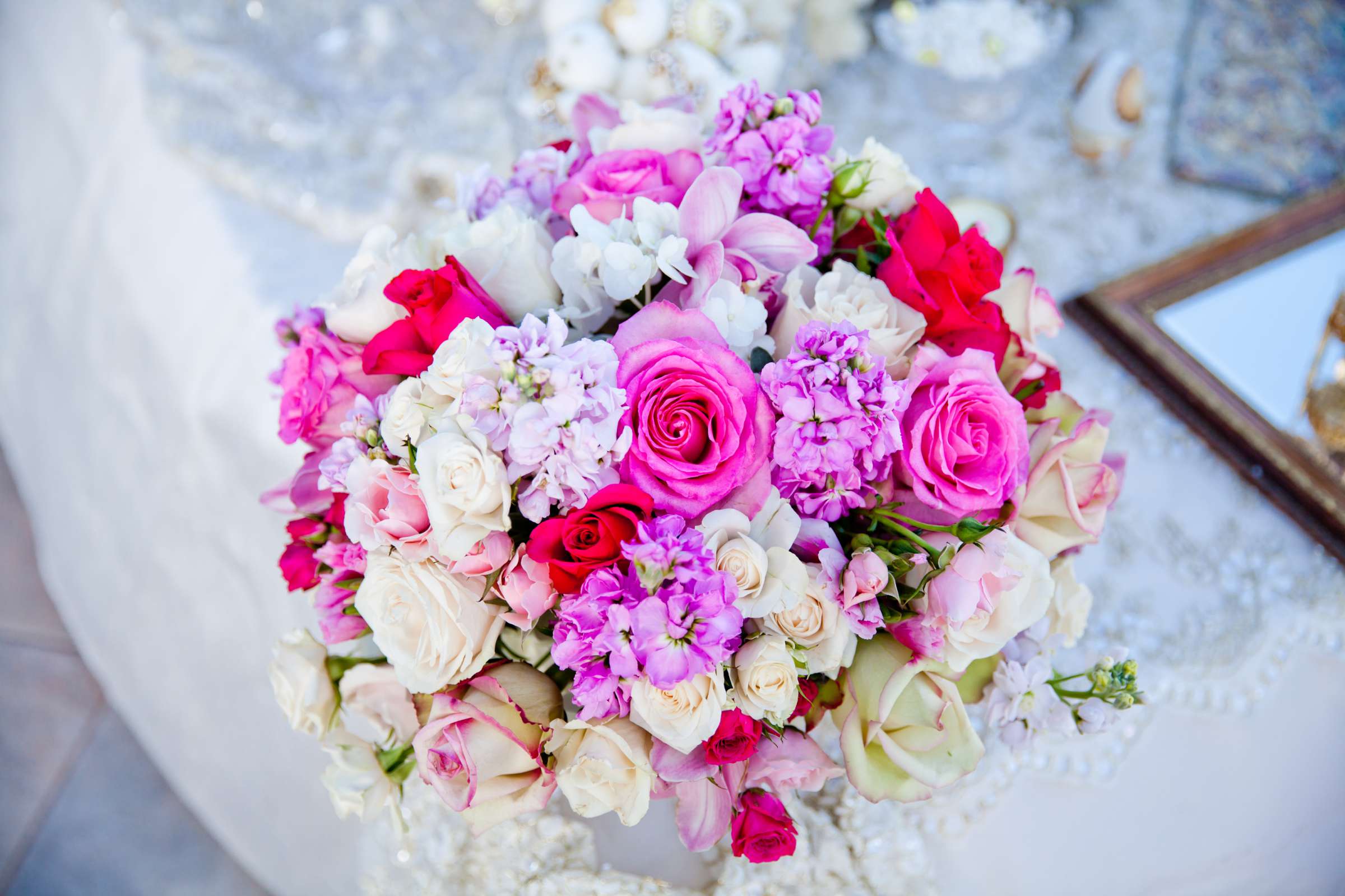 Flowers, Bouquet at Marriott Marquis San Diego Marina Wedding coordinated by Holly Kalkin Weddings, Sahar and Arash Wedding Photo #152371 by True Photography