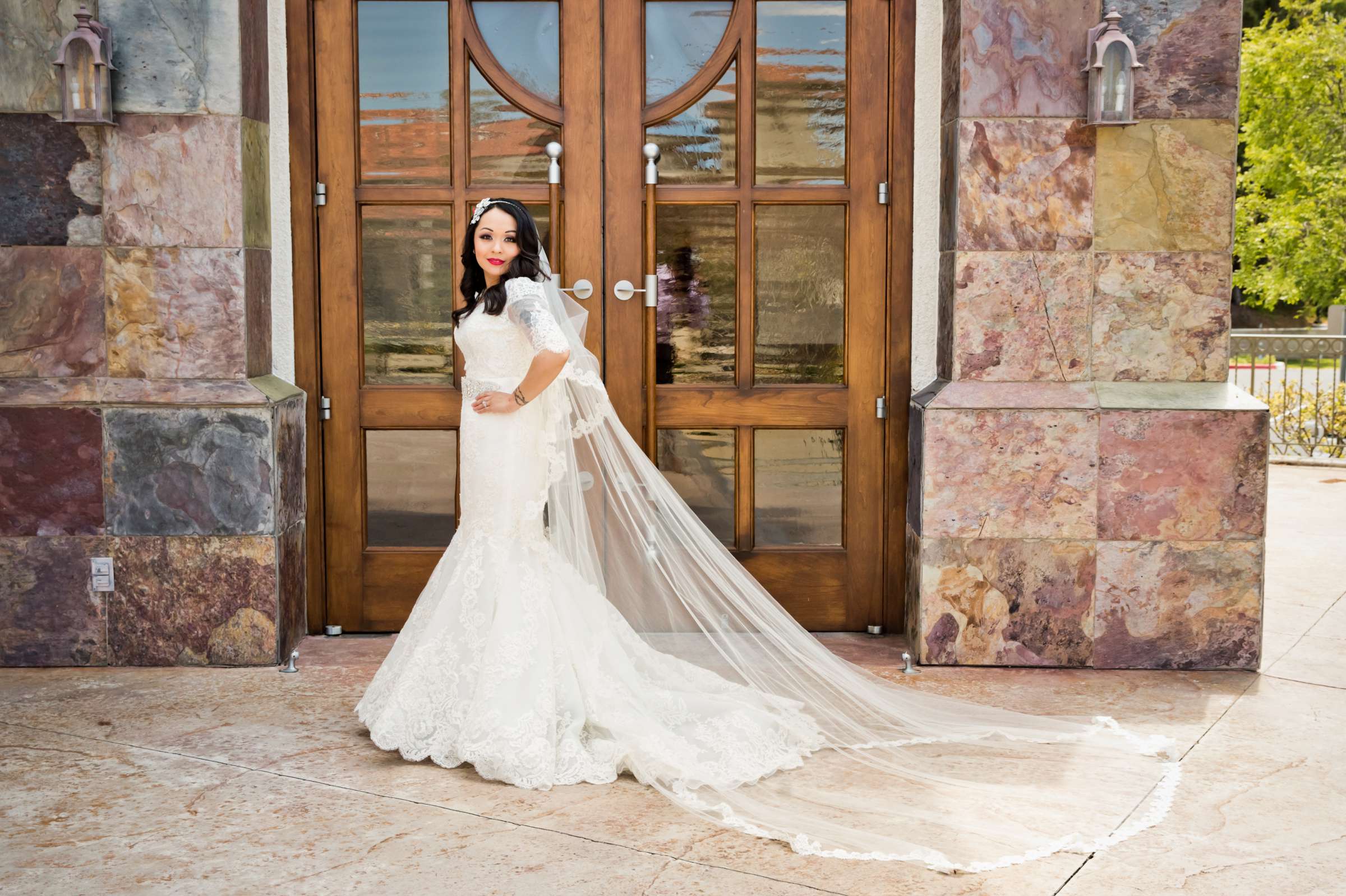 Wedding Dress, Bride at Orfila Vineyards Wedding, Jazmine and Charlie Wedding Photo #12 by True Photography