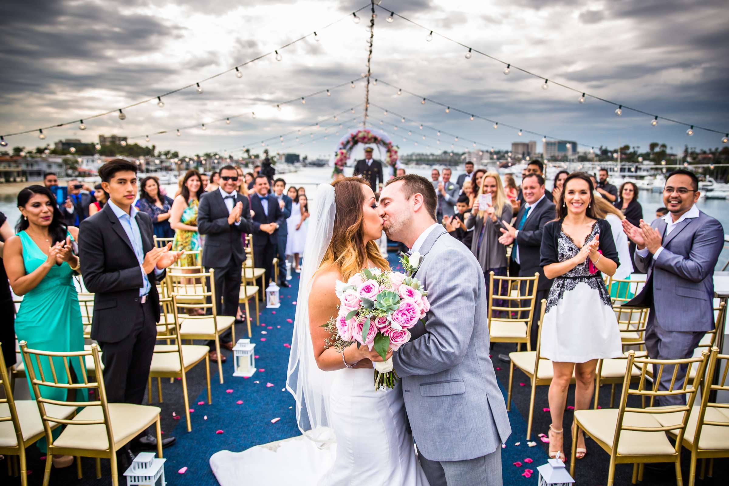 Hornblower cruise line Wedding coordinated by JMT Eventology, Karina and Kurt Wedding Photo #160891 by True Photography