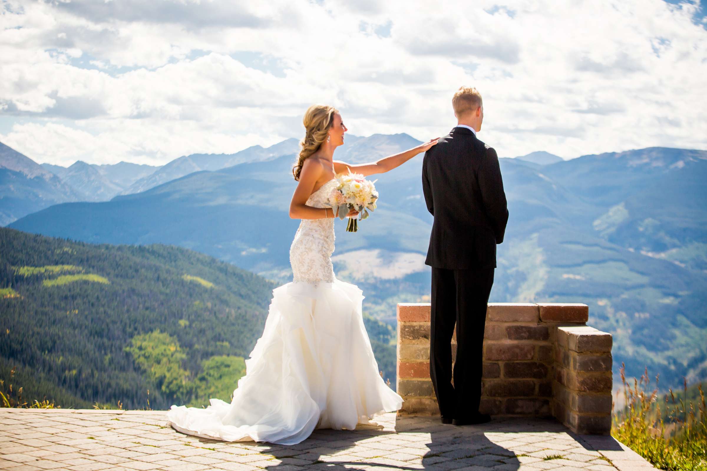 The Vail Wedding Deck Wedding coordinated by Petal and Bean, Kristen and Sven Wedding Photo #31 by True Photography