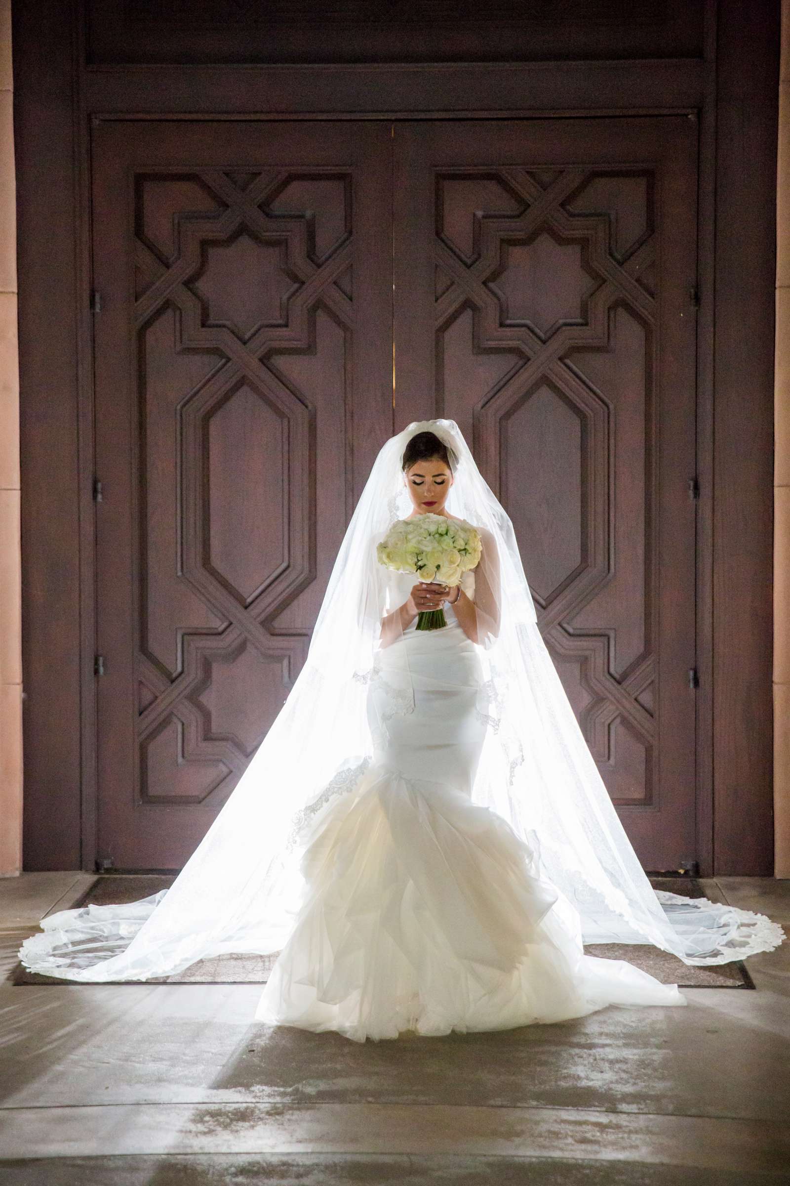 Stylized Portrait, Bride at Hyatt Regency La Jolla Wedding, Kamar and Sean Wedding Photo #8 by True Photography