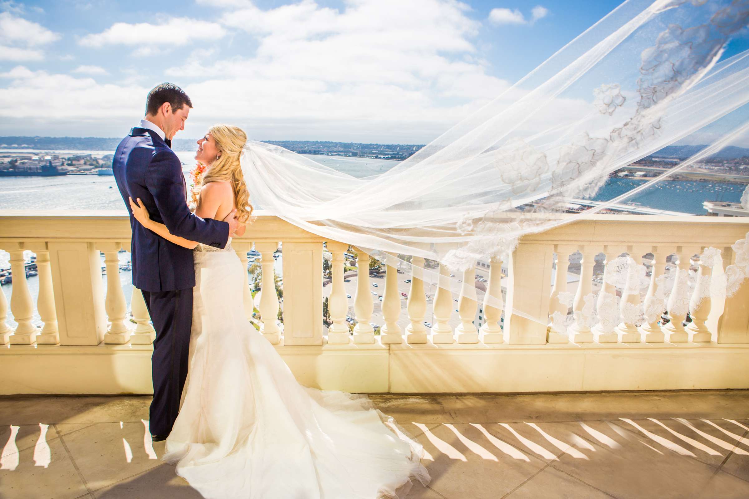 Veil at Manchester Grand Hyatt San Diego Wedding coordinated by Lavish Weddings, Robyn and Chris Wedding Photo #191773 by True Photography