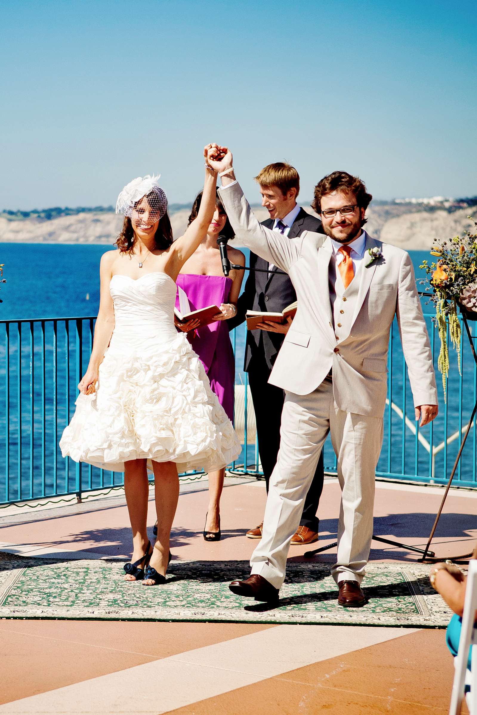 La Jolla Cove Rooftop Wedding coordinated by Green with Envy Events, Carolyn and Antonio Wedding Photo #203725 by True Photography