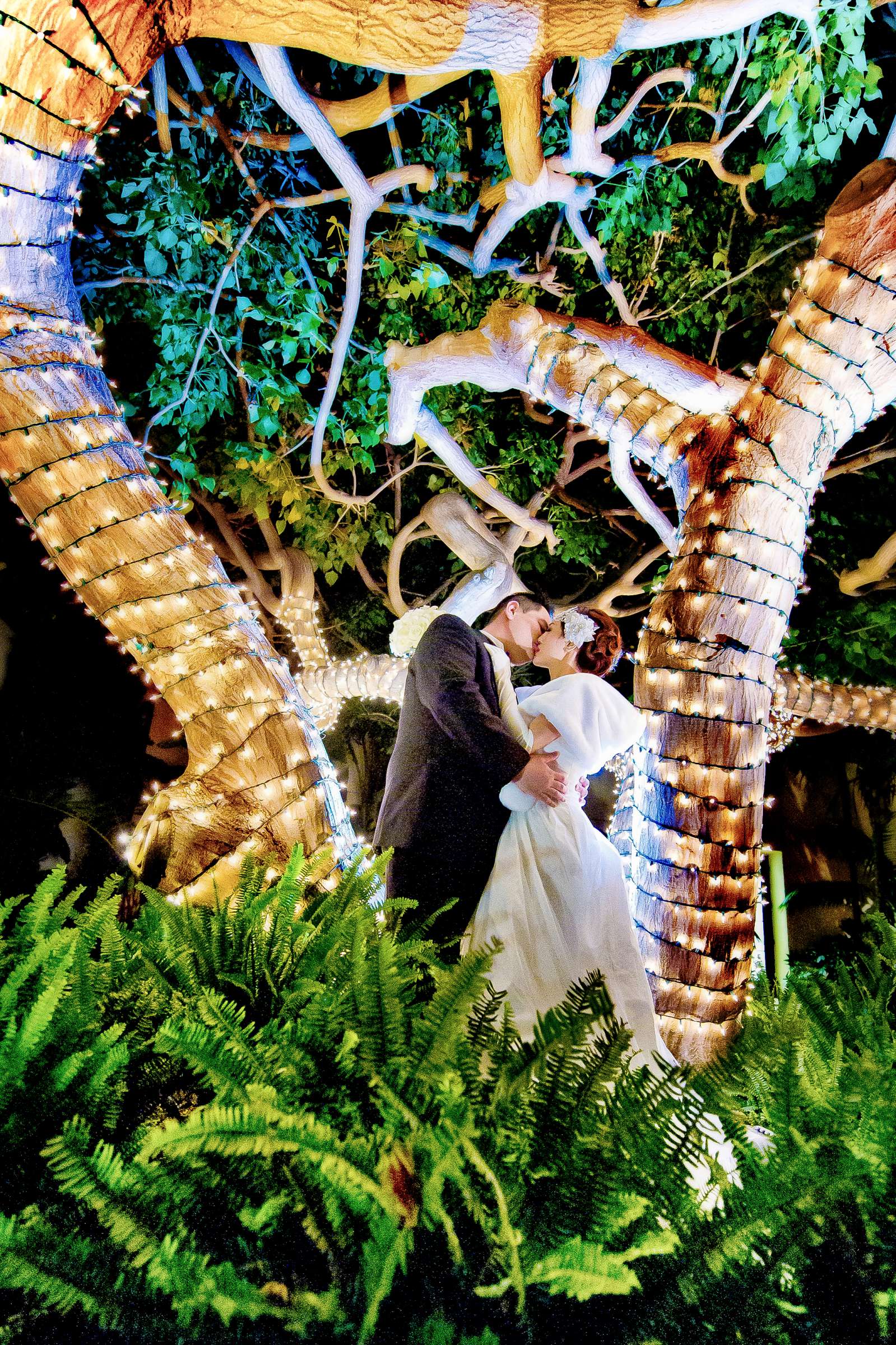 Night Shot at Terranea Resort Wedding, Sishi and Ludwik Wedding Photo #205886 by True Photography